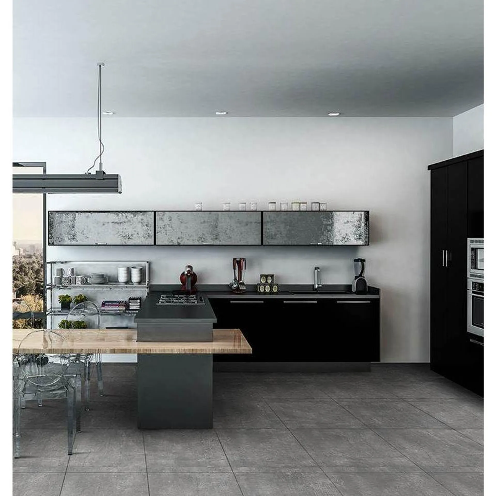 Cerámica Para Piso Estilo Cemento Avenue 60x60 Gris