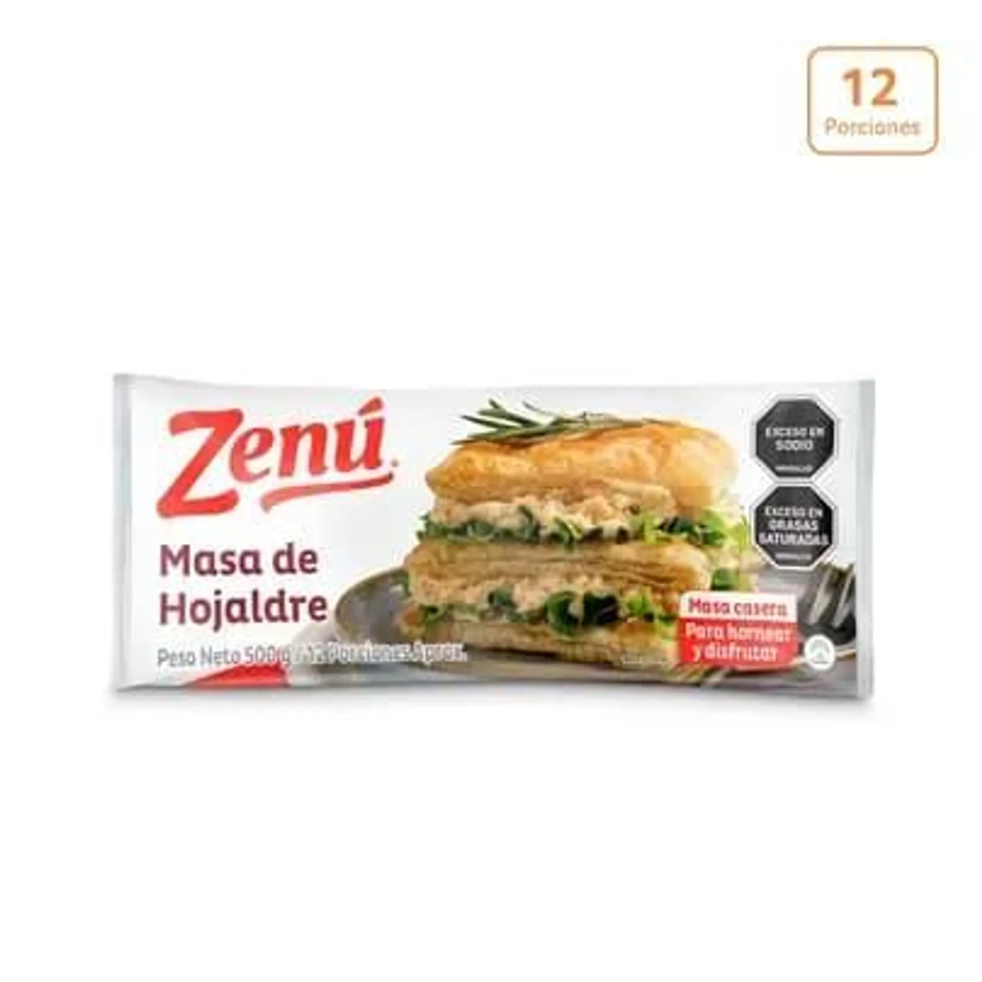 Masa de hojaldre horneable Zenú x 500g