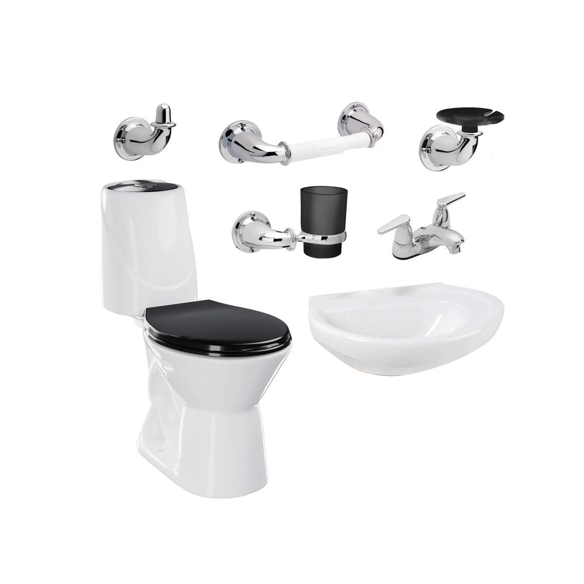 Combo Happy Home Sin Semipedestal 4.8 Negro II