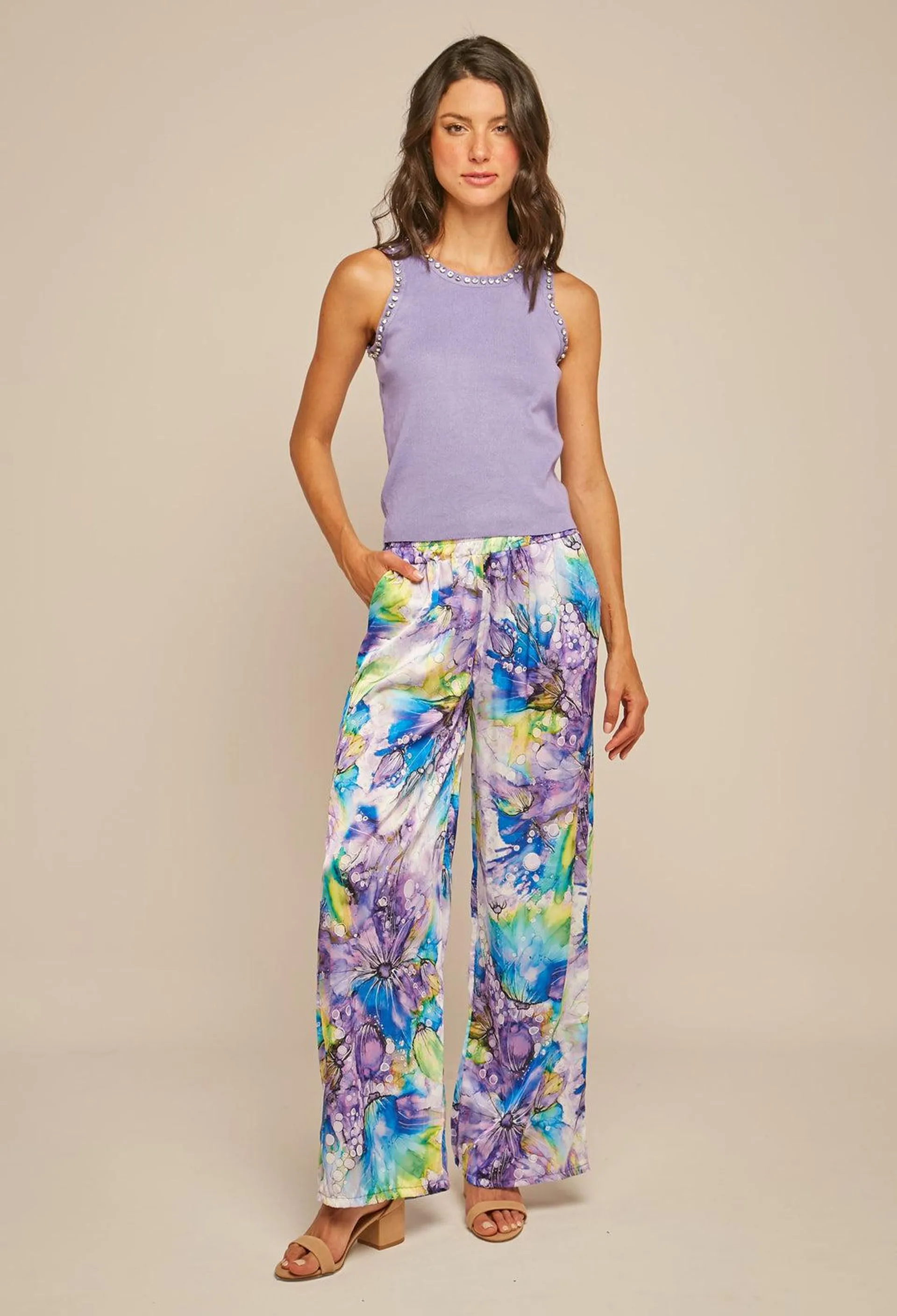 Pantalón Estampado Mujer- SALE