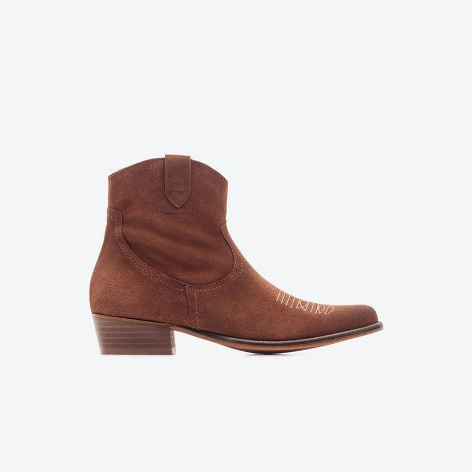 The Everyday Lowrise Texan Boot Bota Casual Mujer Freeport Bcgu Marrón