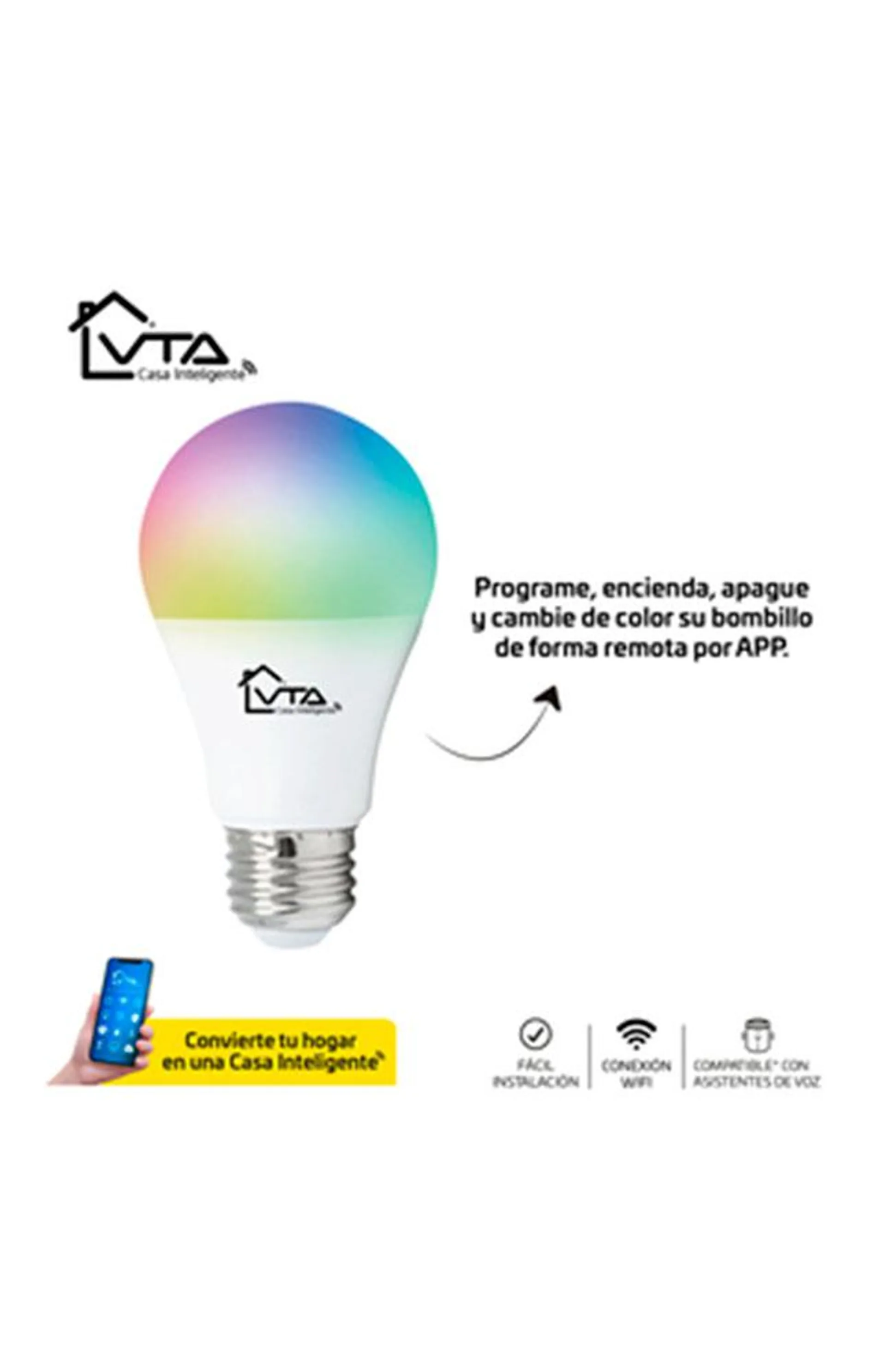 Bombillo Inteligente LED WIFI VTA