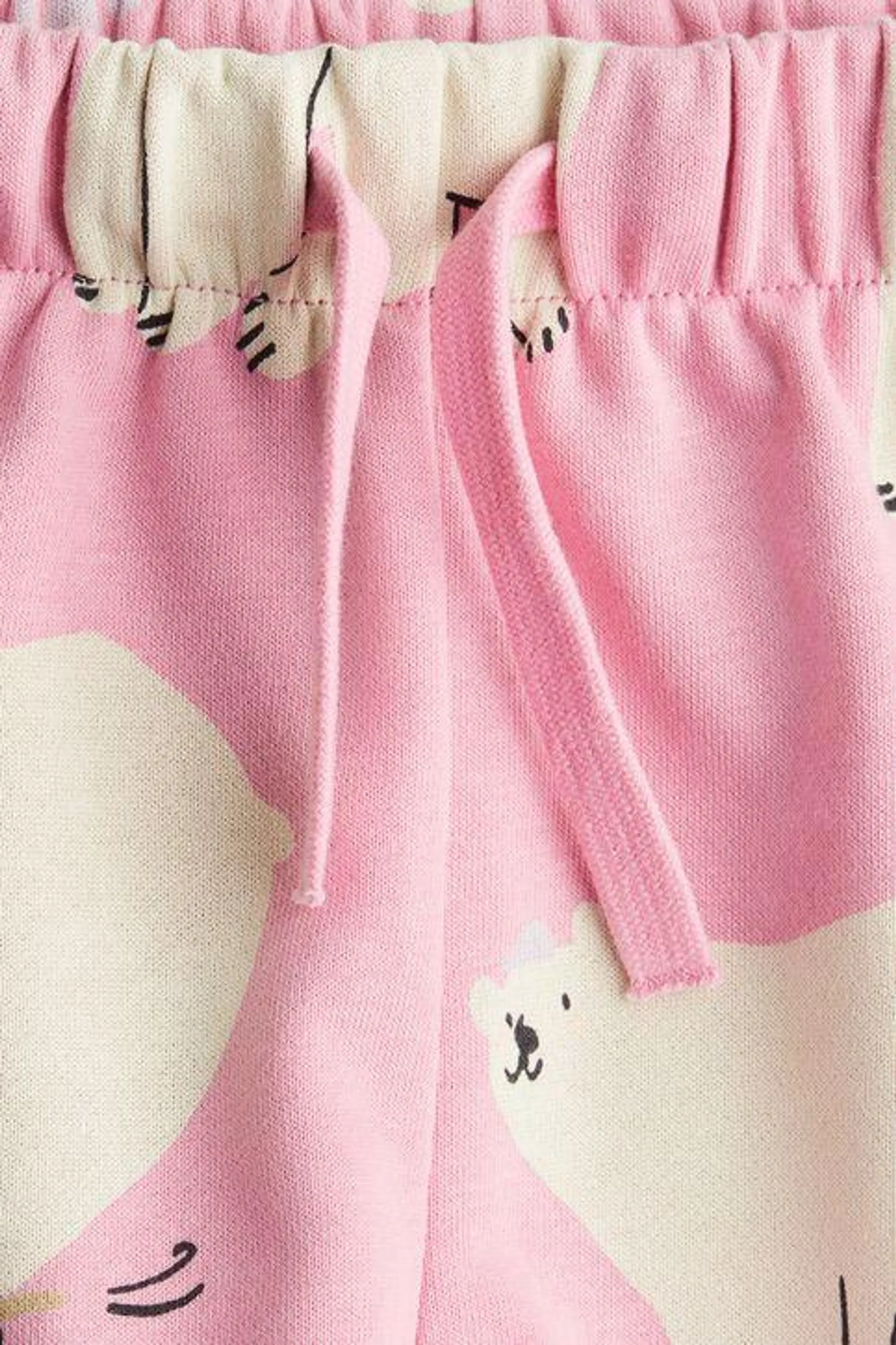 Shorts en franela estampada