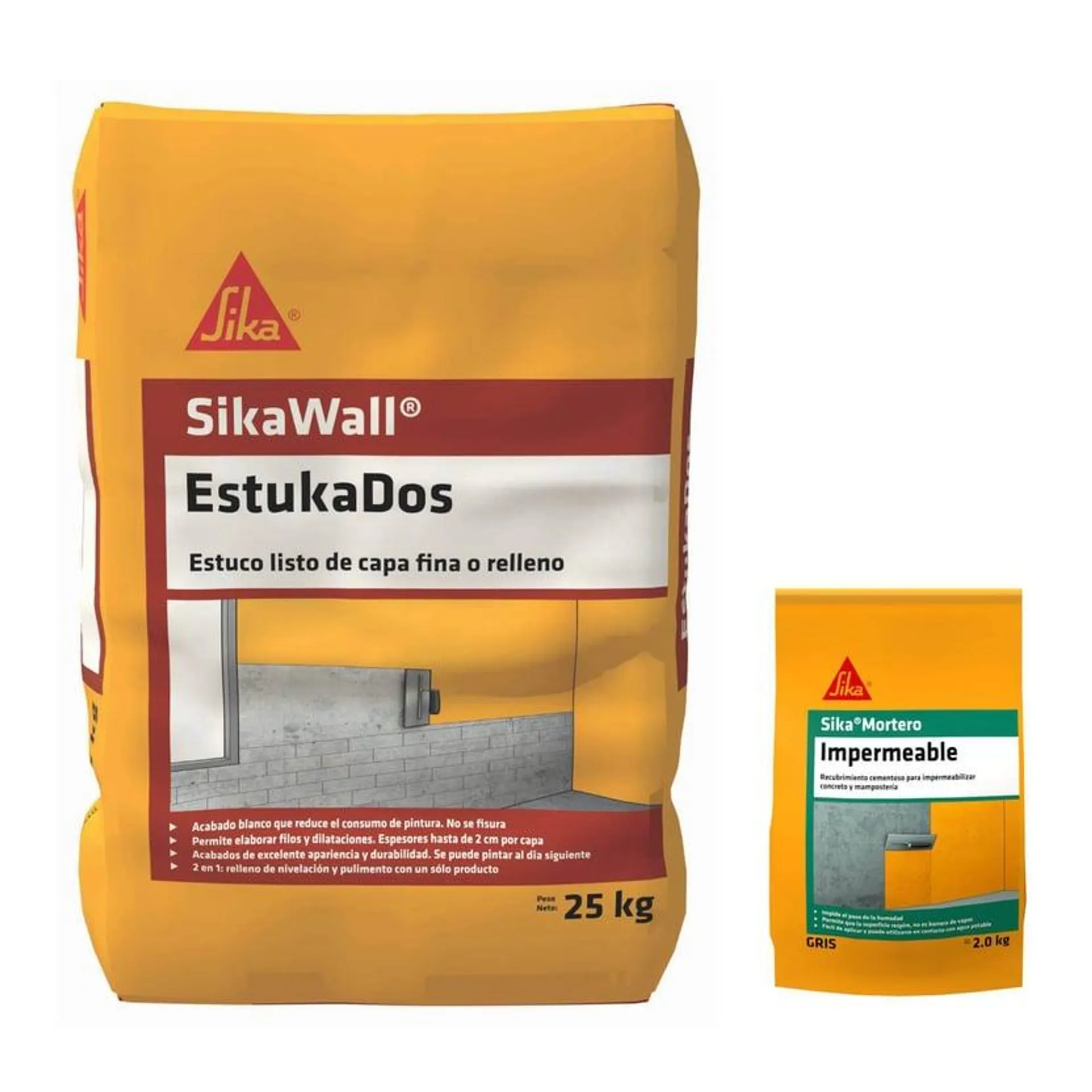 Estuka Dos 25k Gts Sika-Mortero Imperm 2kg