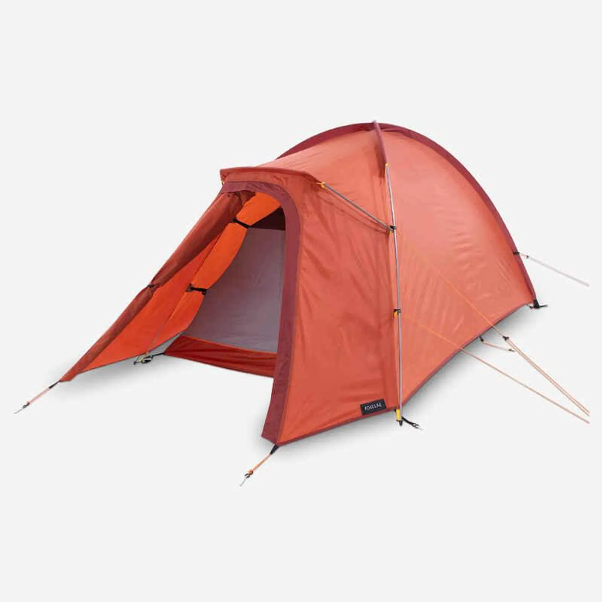 Carpa tipo iglú de 3 estaciones para camping Forclaz naranja