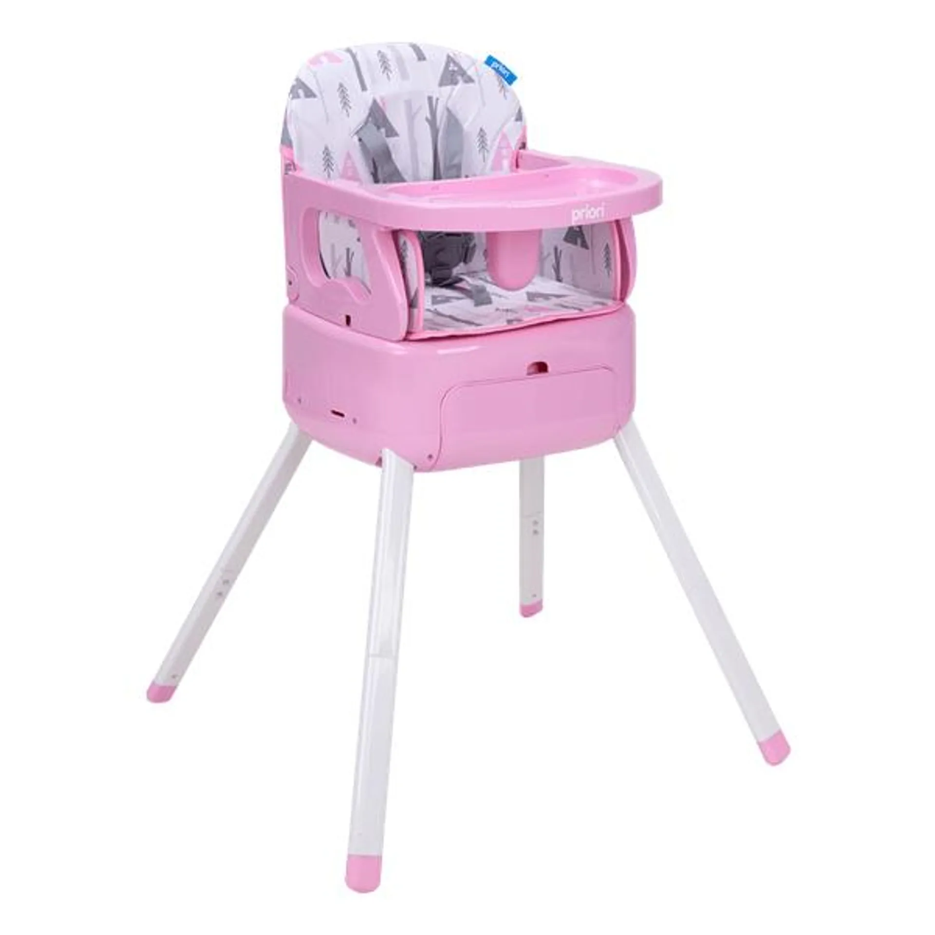 Silla Comedor para Bebé Bony 3 en 1 Rosa - Priori