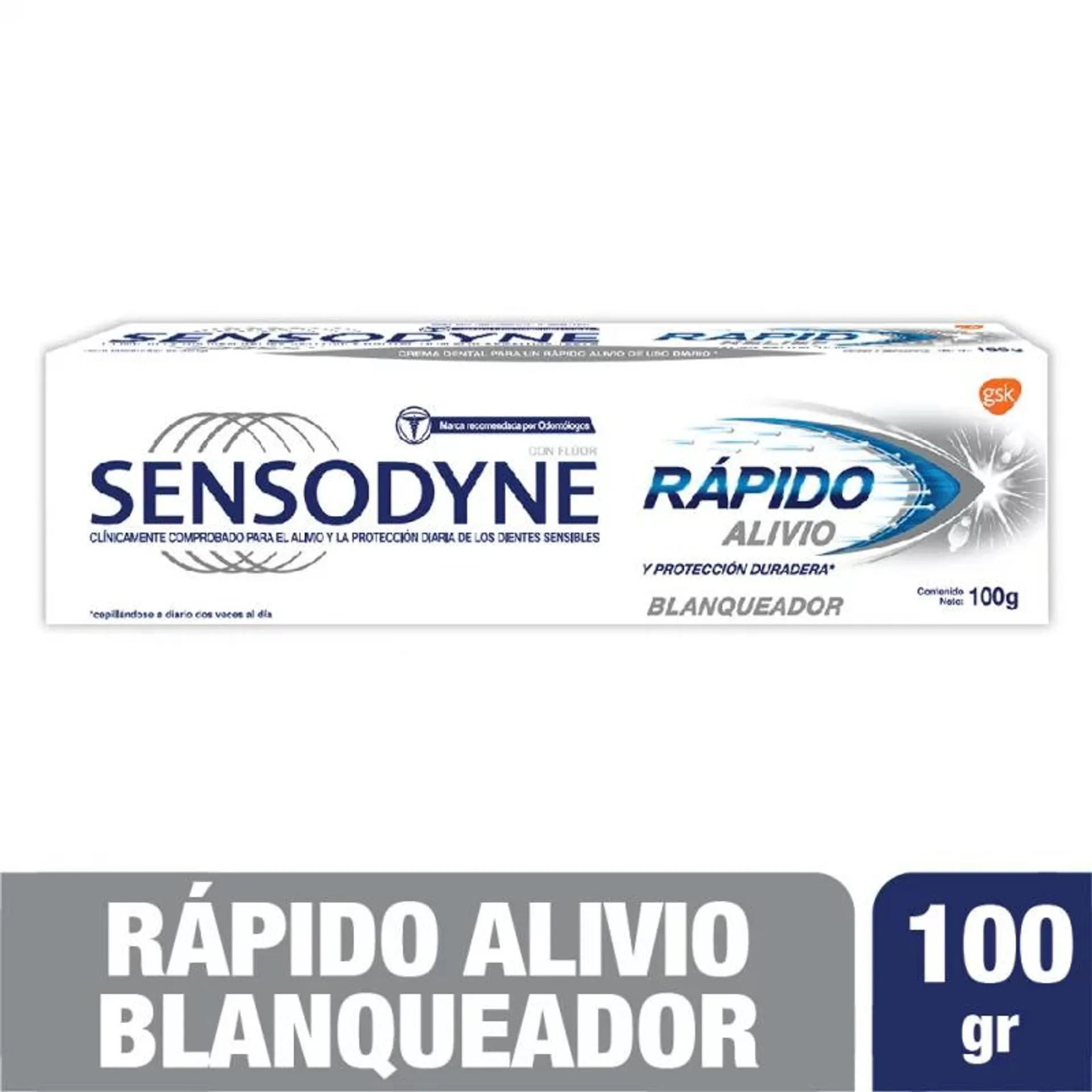 Sensodine Rapido Alivio Blanqueadora 100 g