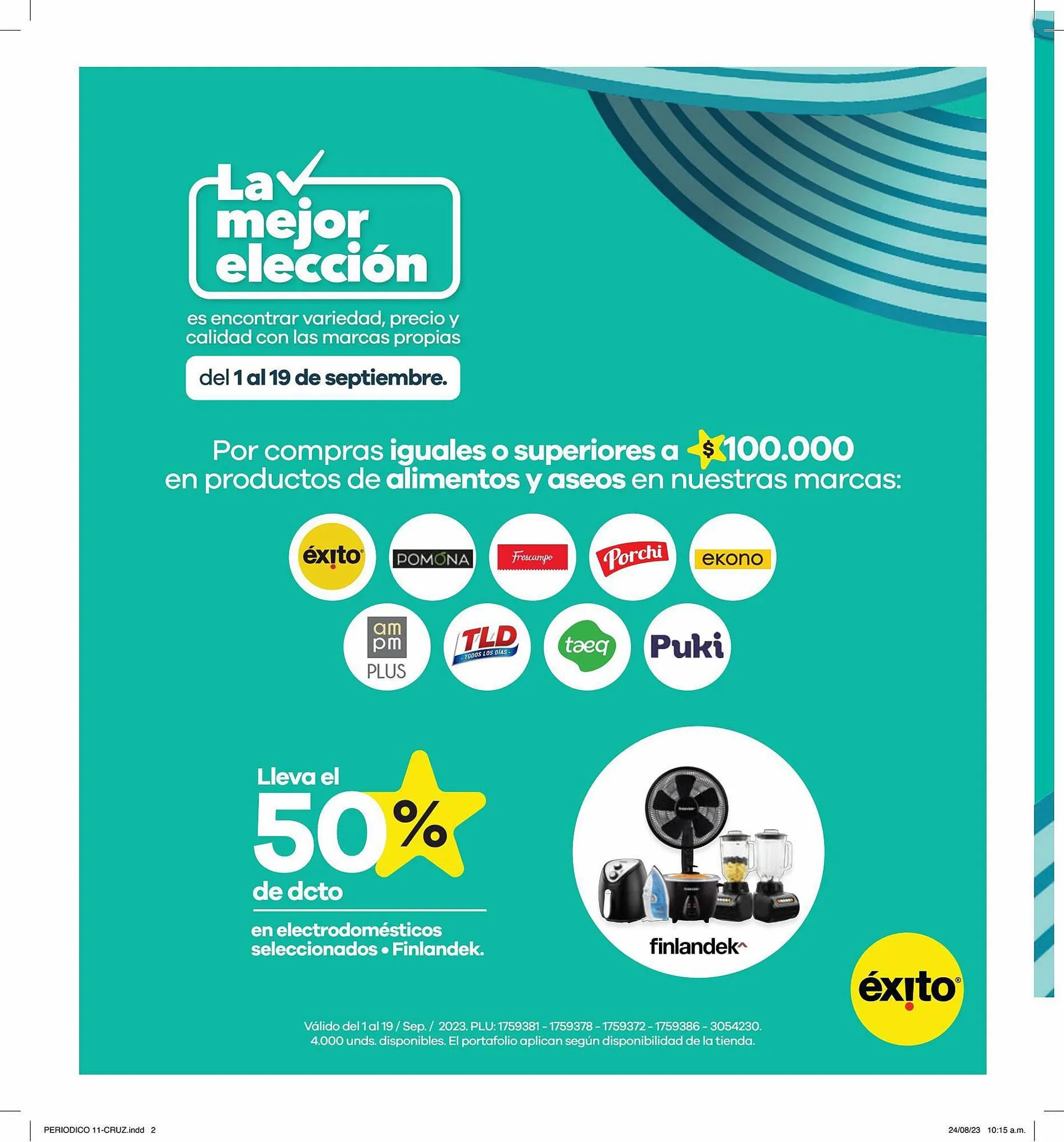 Catalogo de Catálogo Éxito 1 de septiembre al 19 de septiembre 2023 - Pag 2