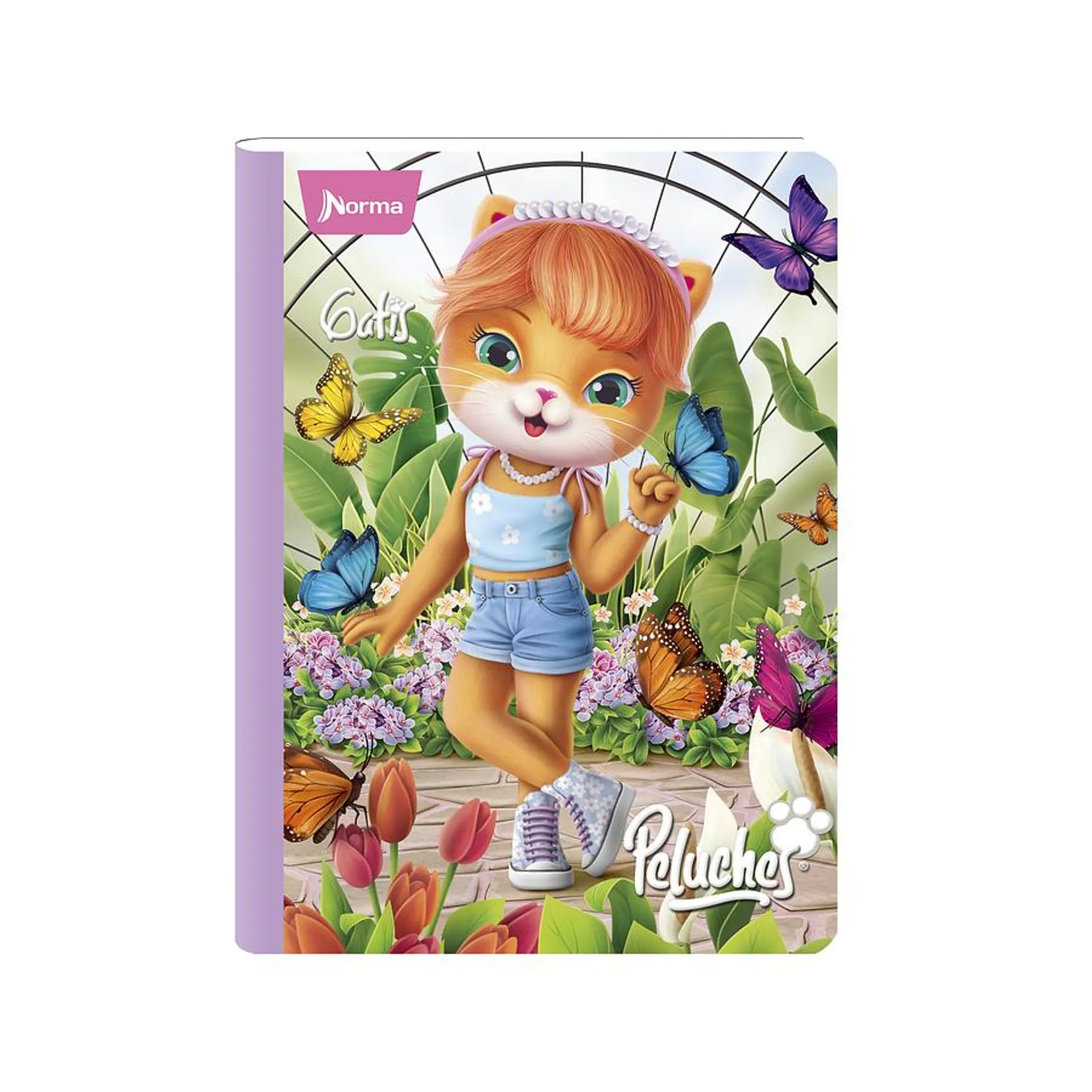 Cuaderno Cosido Norma Peluches 50 Hojas Cuadros