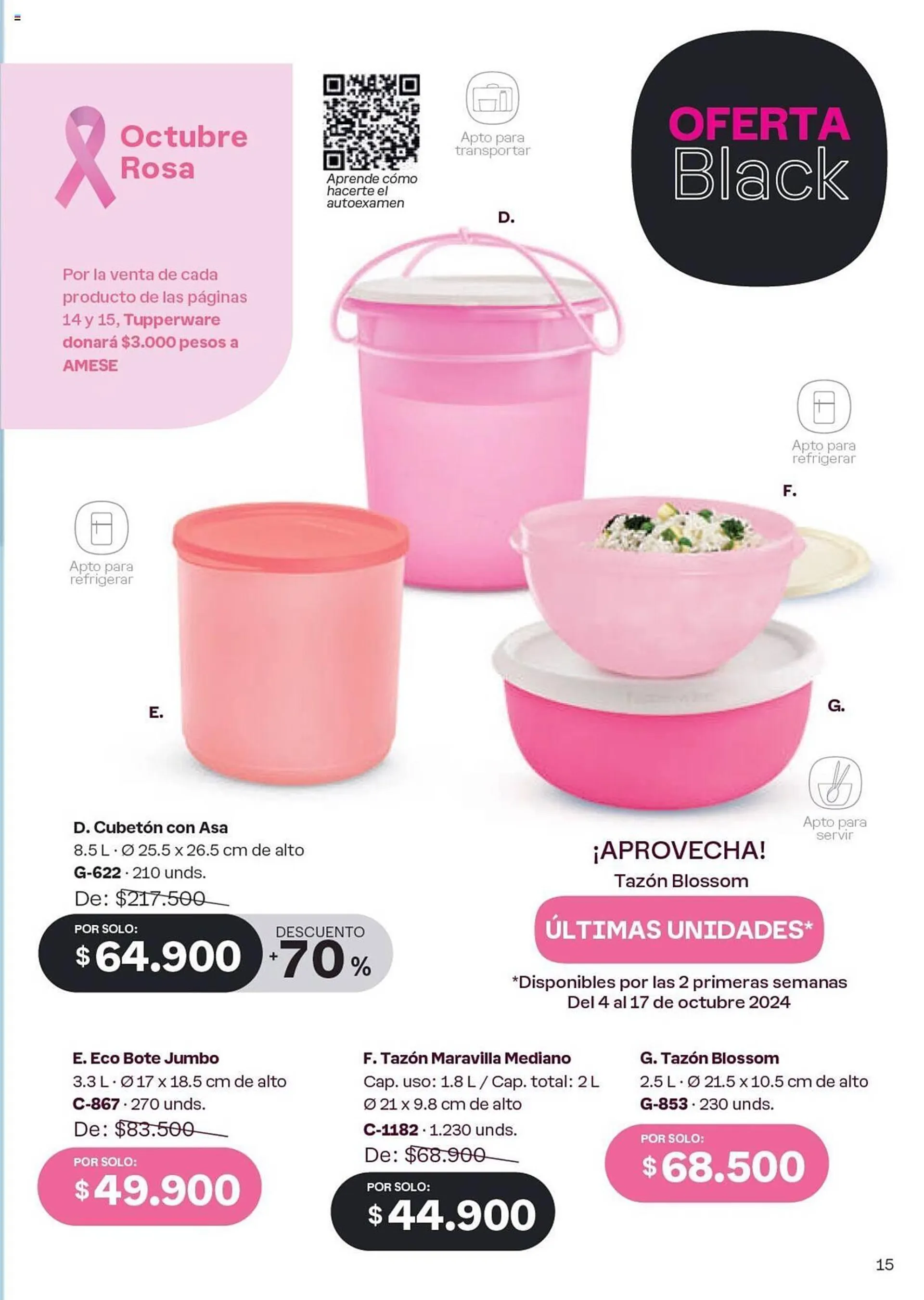 Catalogo de Catálogo Tupperware 4 de octubre al 31 de octubre 2024 - Pag 15