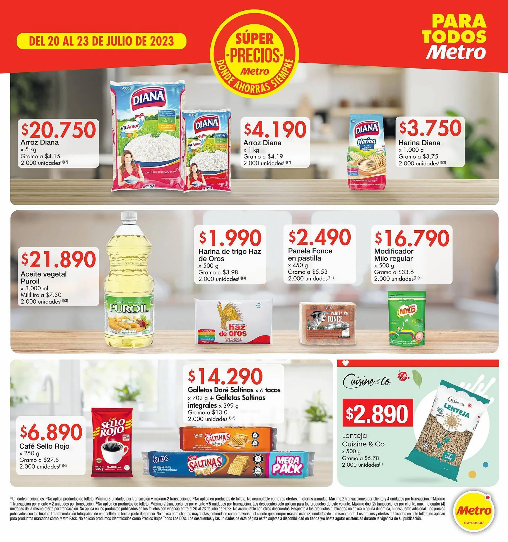 Catalogo de Catálogo Metro 20 de julio al 23 de julio 2023 - Pag 1