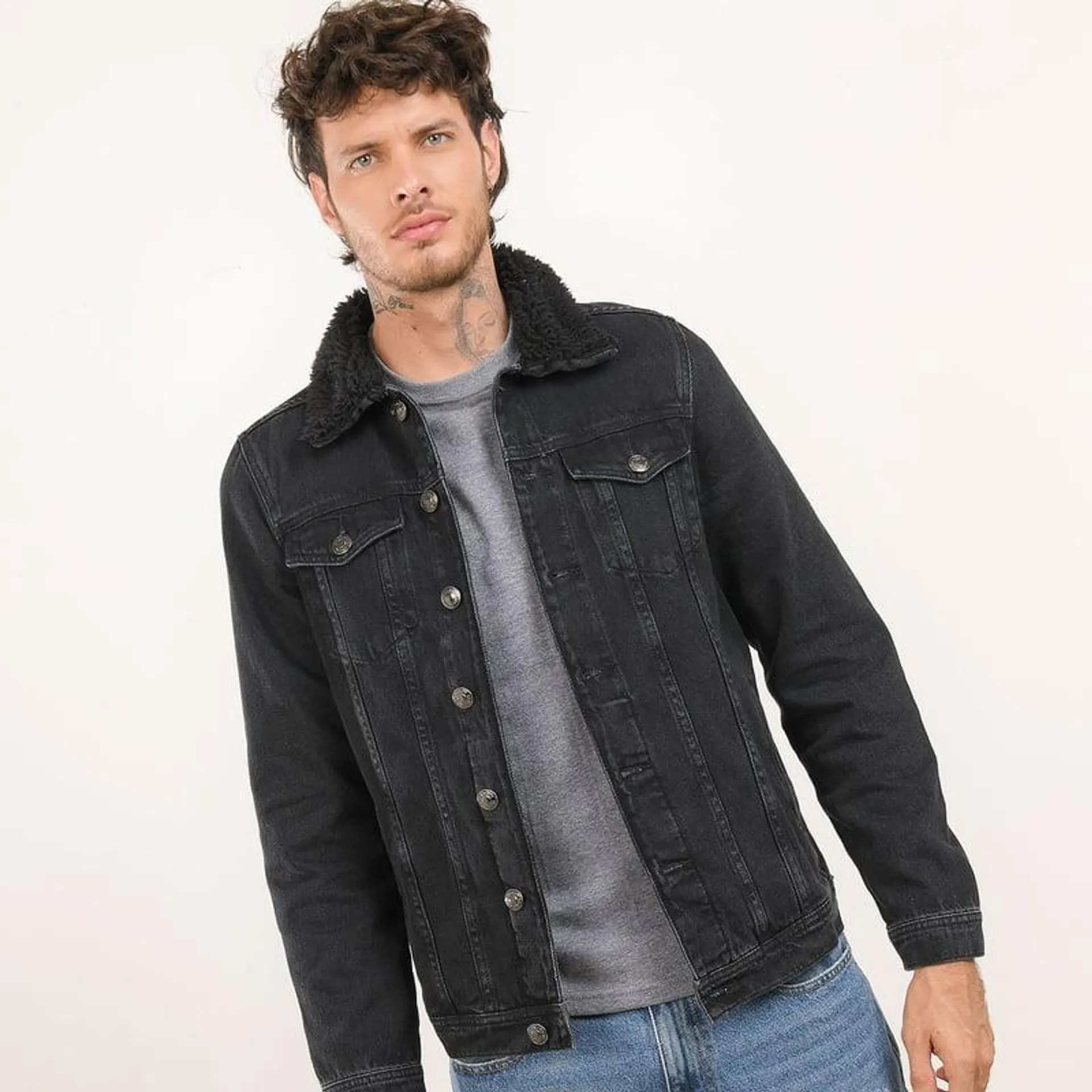 Chaqueta de jean para Hombre de Algodón Bearcliff