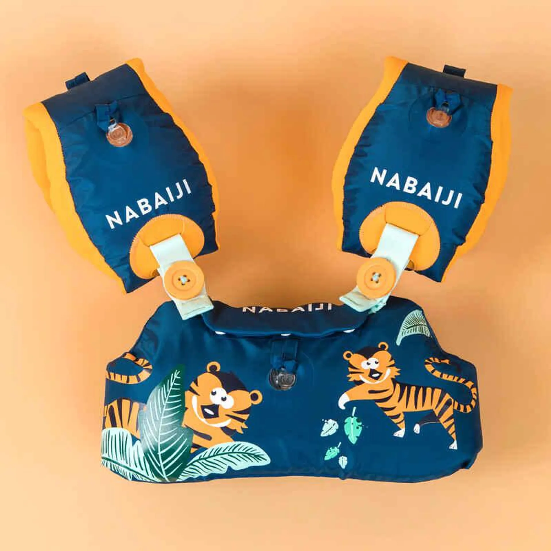Flotadores-Cinturón Evolutivos Piscina Tiswin Niños Azul 15 A -30 kg Tigre