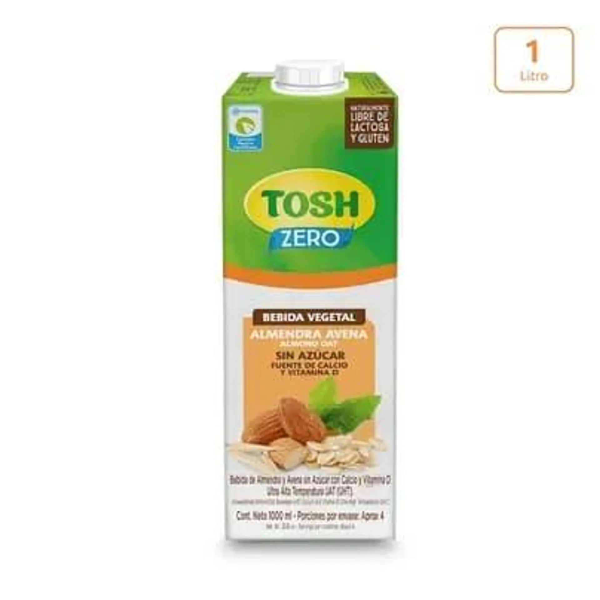 Bebida Tosh Avena Almendra sin azúcar x 1L