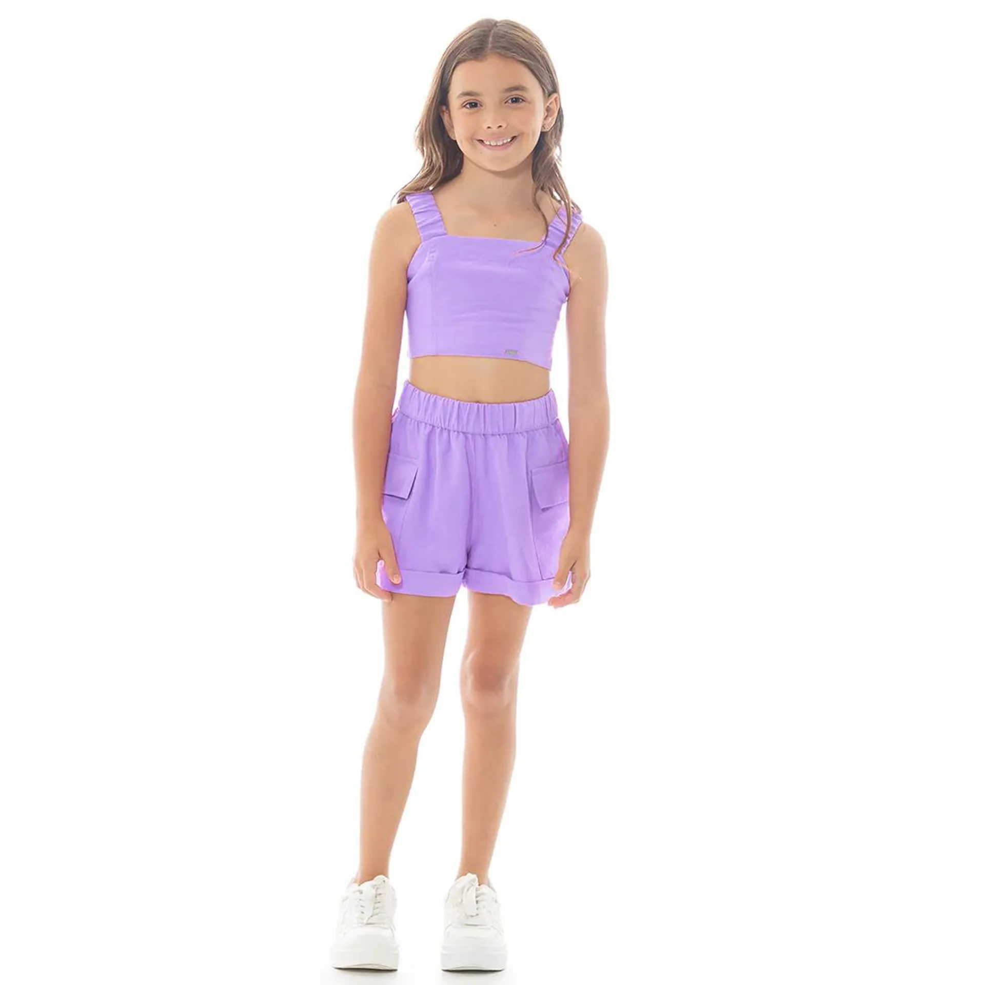 PURPLE SHORT SET FOR GIRLS