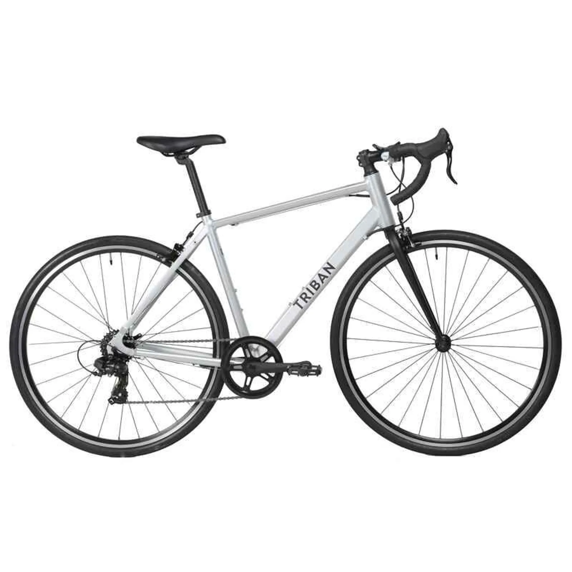 Bicicleta de ruta RC100 rin700 triban - gris claro