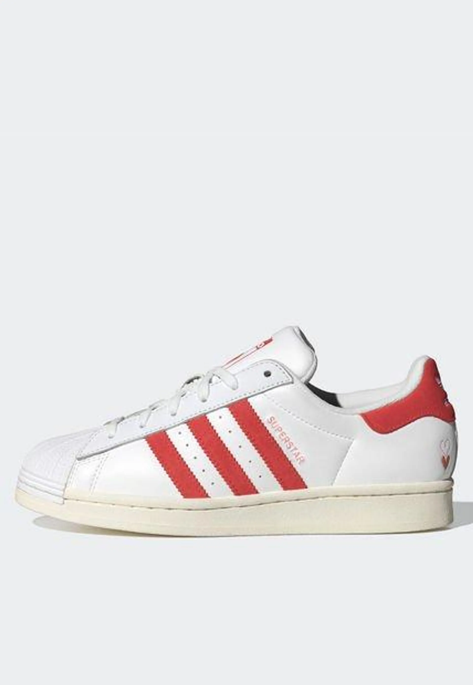 Tenis Lifestyle Blanco-Rojo-Marfil adidas Originals Superstar