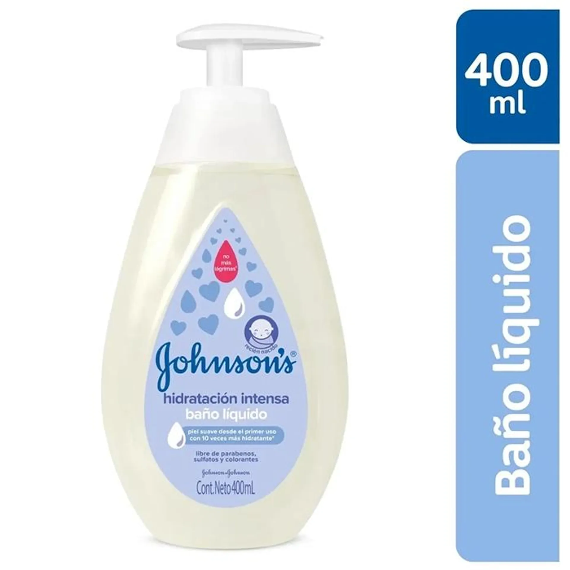 Bano Liquido Johnson s Hidratacion Intensa Frasco Con 400 mL