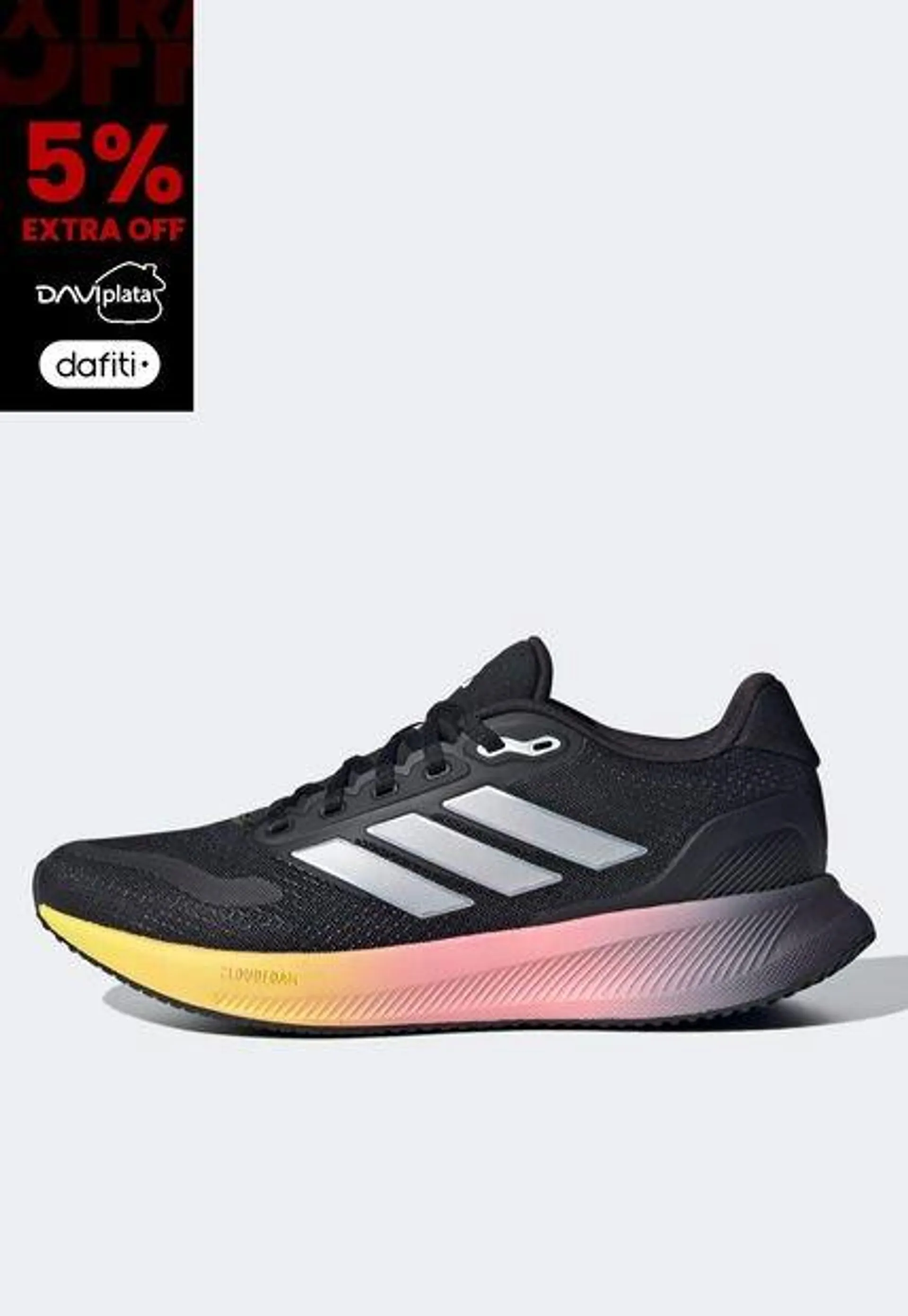 Tenis Running Negro-Rosa-Gris adidas Performance Runfalcon 5 W