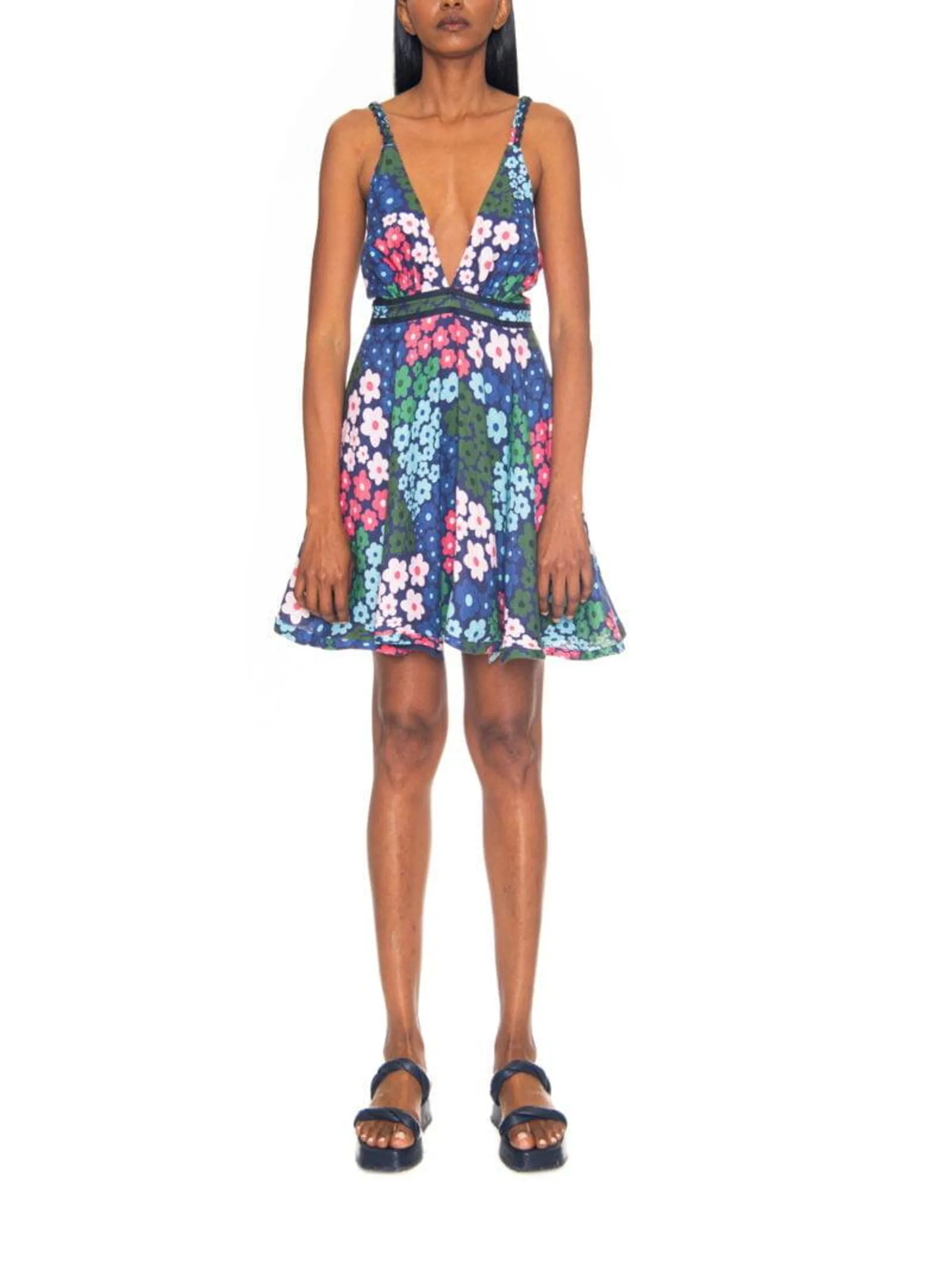 MAGNOLIA DRESS NAVY FLORAL