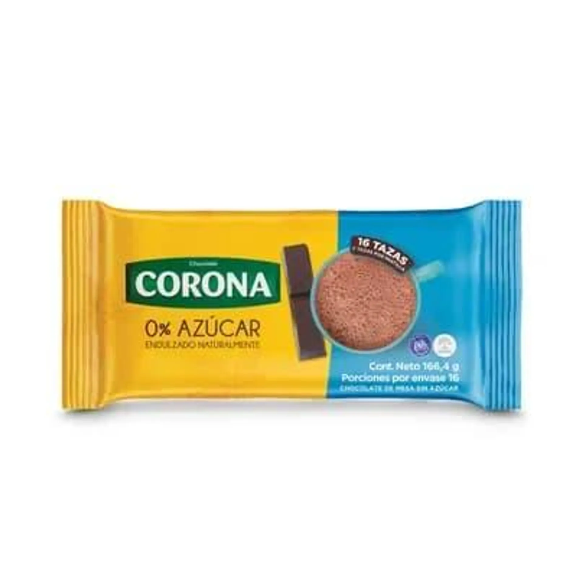 Chocolate Corona Sin Azúcar x 166.4g