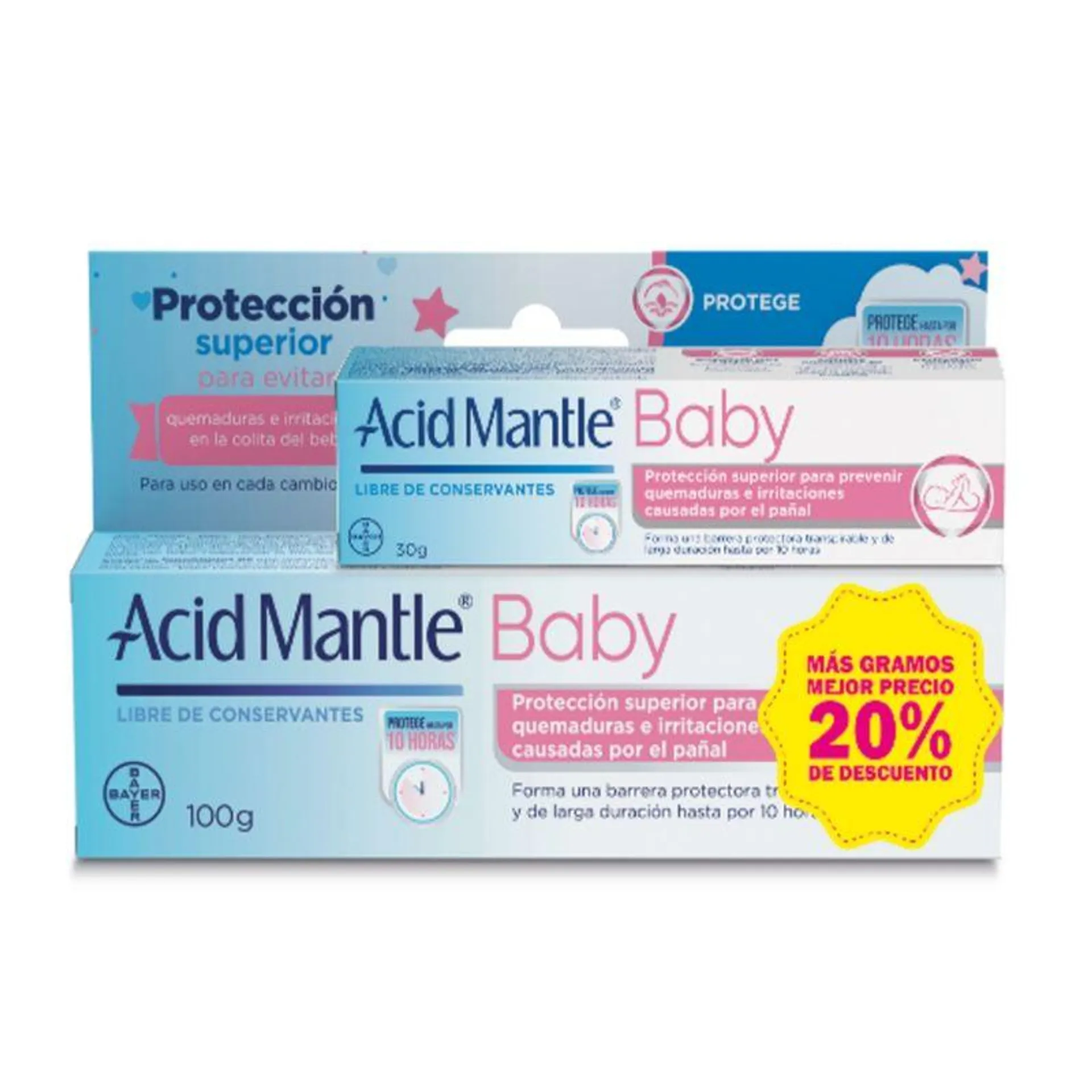 Acid Mantle Baby Crema Tubo X 100 Gr + Tubo X 30 Gr Precio Especial