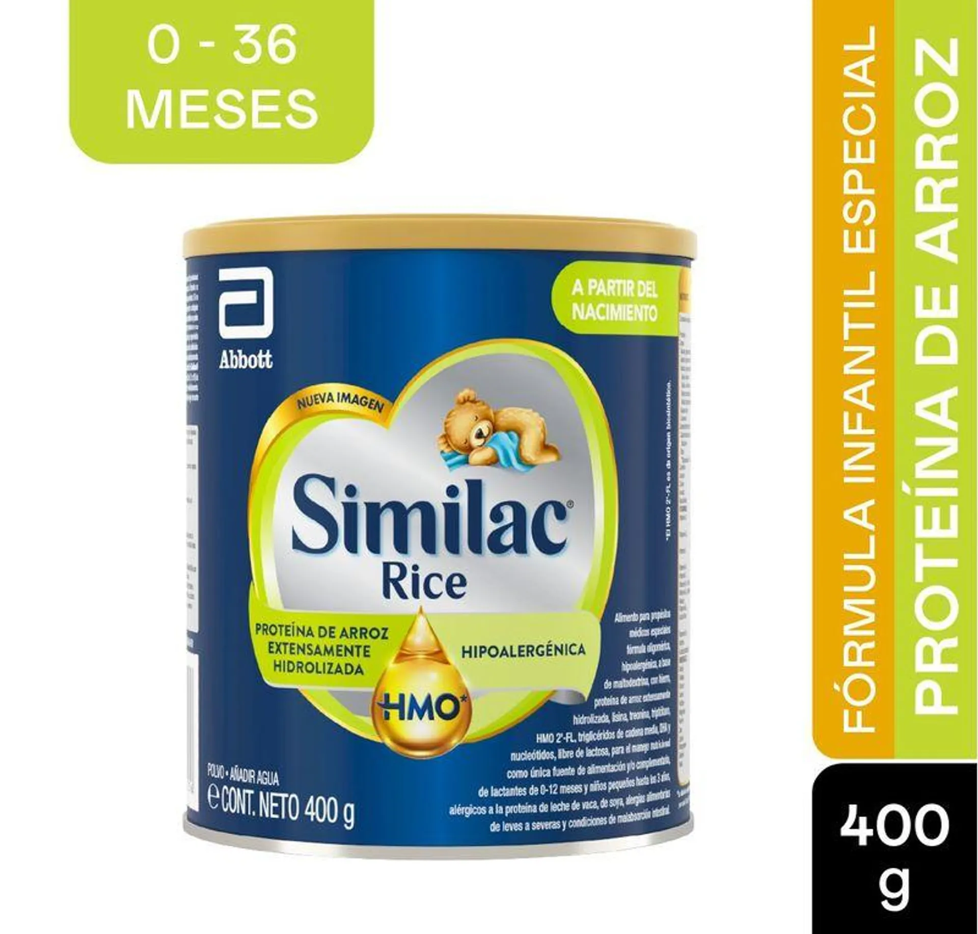 Formula Infantil Similac Rice 0-12 Meses Lata X 400 Gr