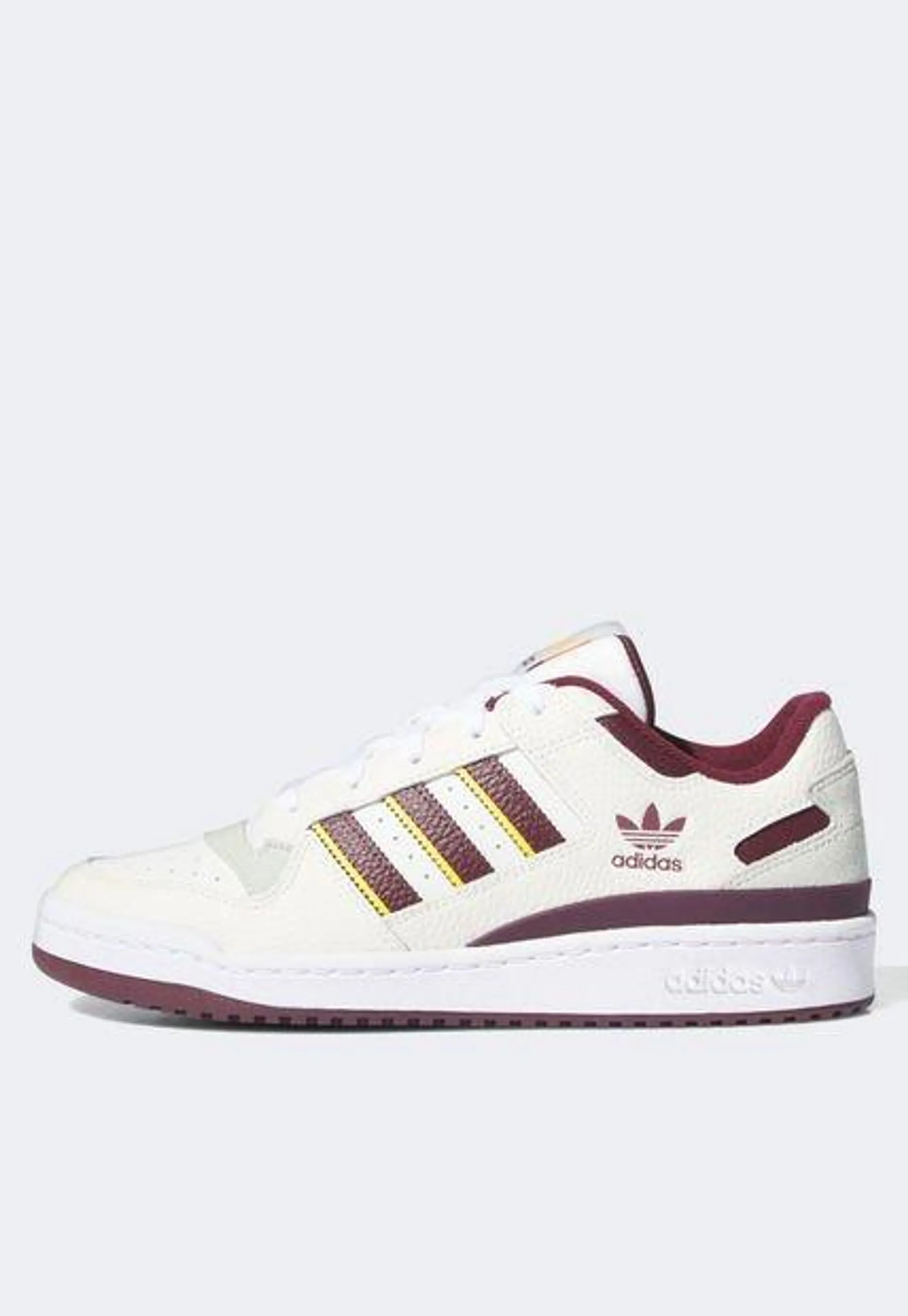 Tenis Lifestyle Marfil-Vino-Amarillo adidas Originals Forum Low CL