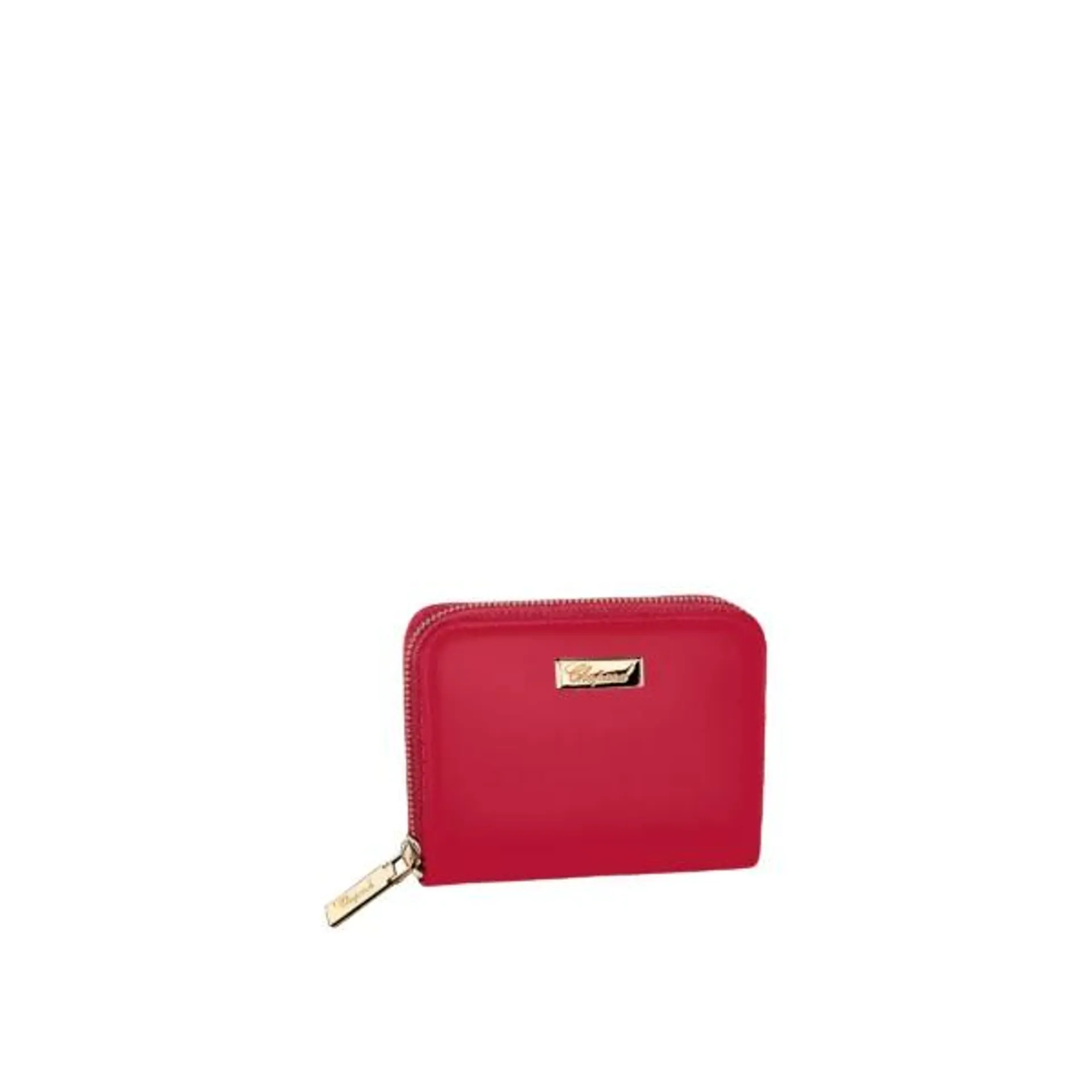 billetera chopard classic mini – cuero rojo