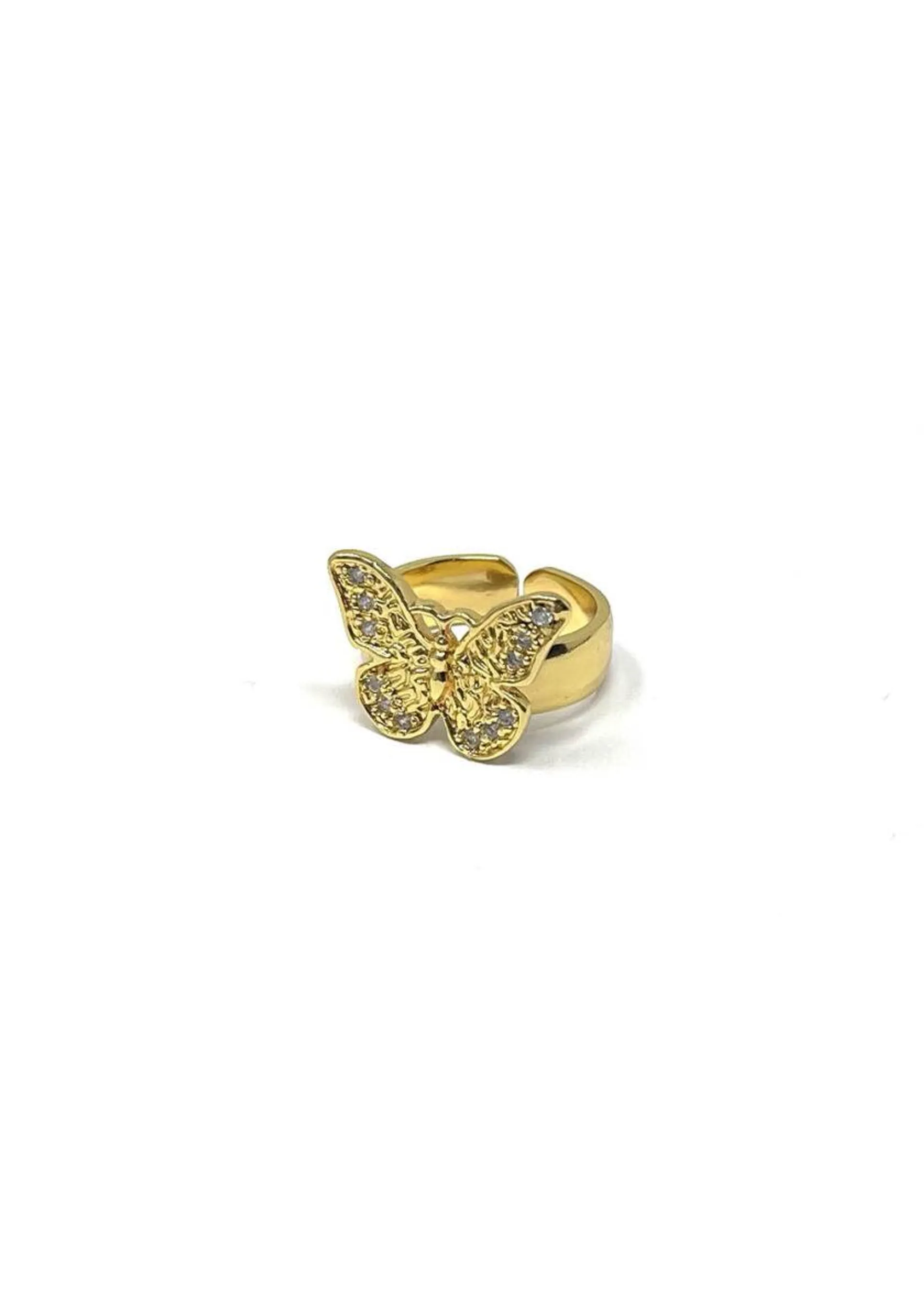 Anillo Mariposa mini zircon blanco