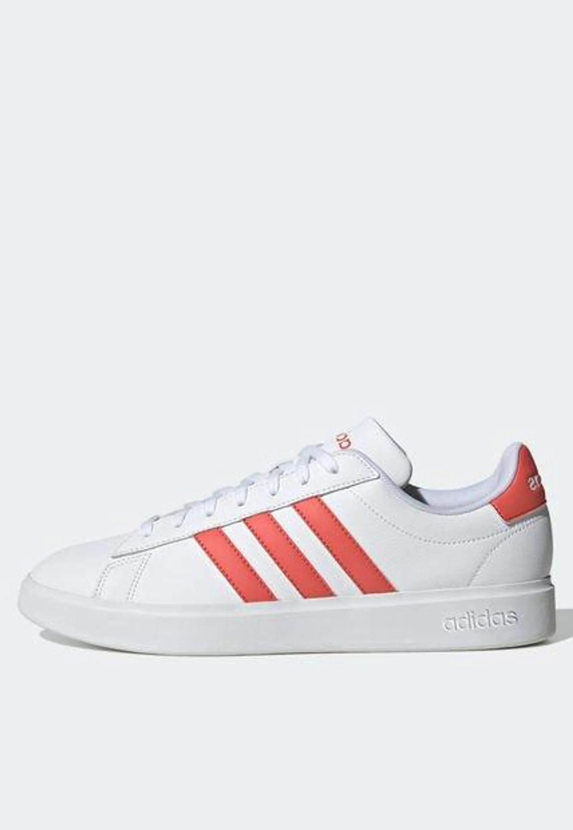 Tenis Lifestyle Blanco-Rojo adidas Performance Grand Court Cloudfoam Comfort