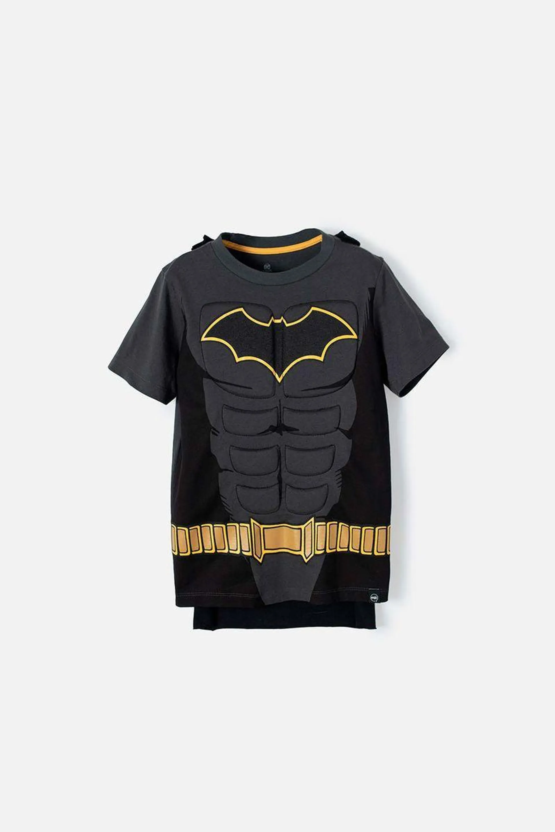 Camiseta de Batman manga corta con capa removible