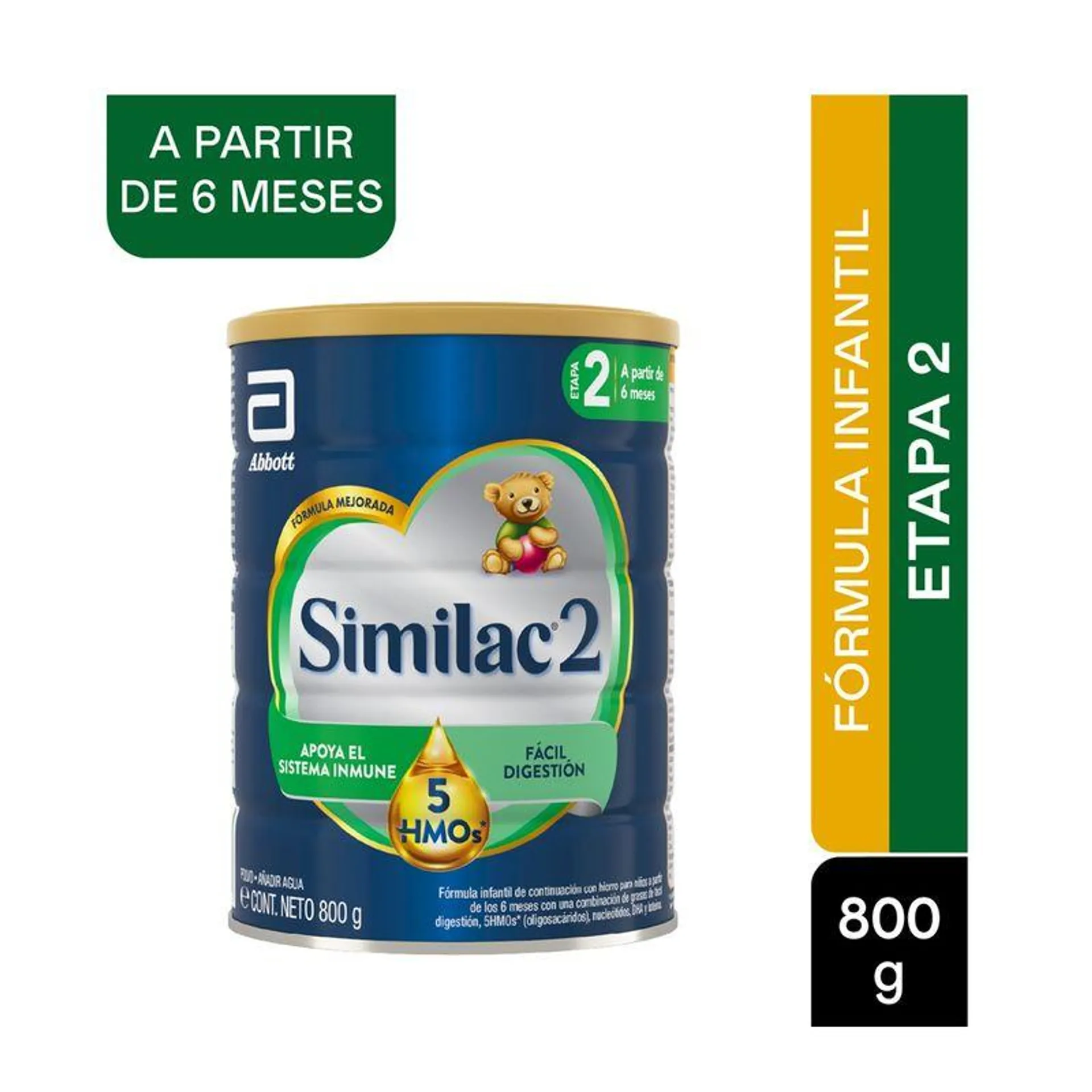 Formula Infantil Similac 2 Lata X 800 Gr