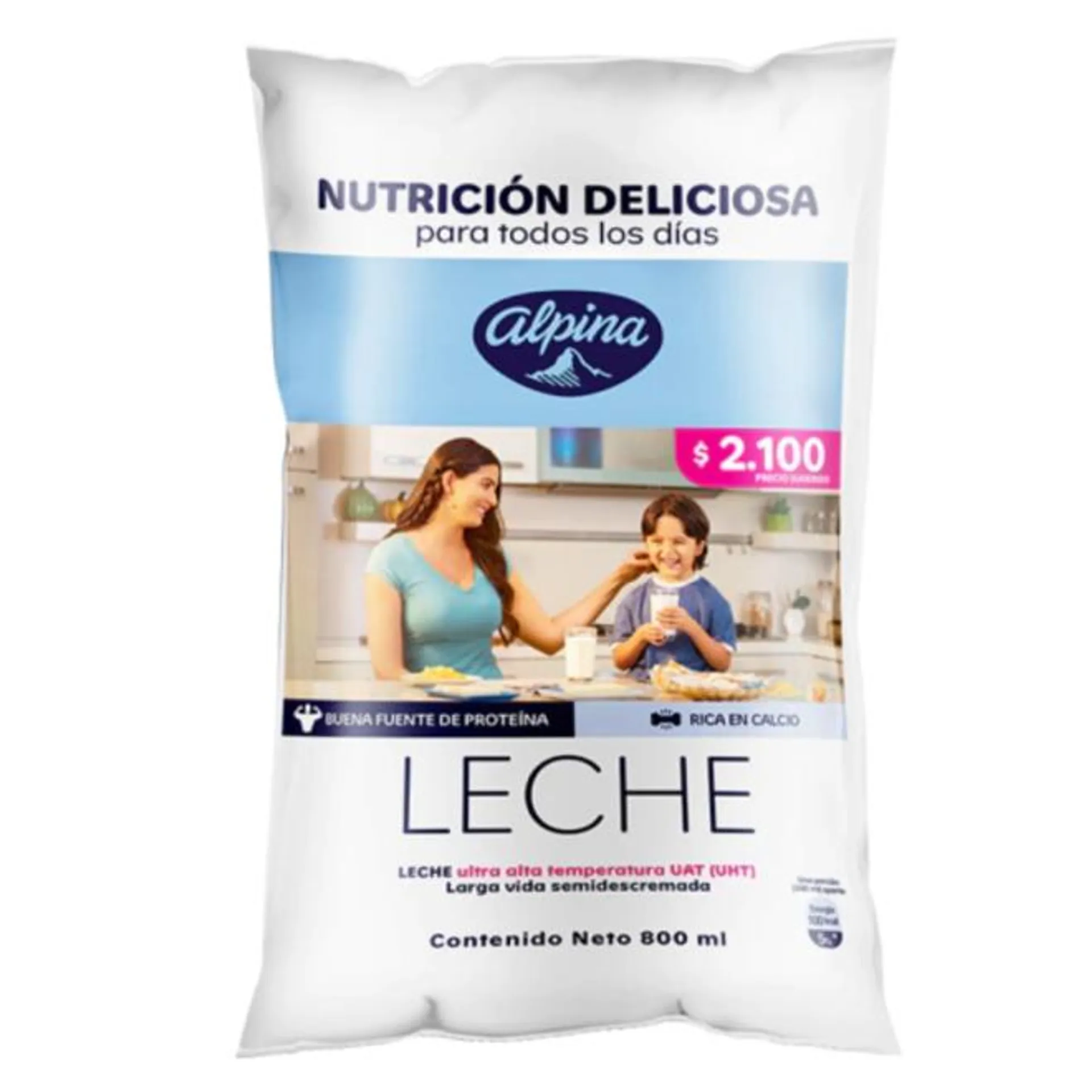 Leche Nutrideli Alpina Bolsa 800 ml