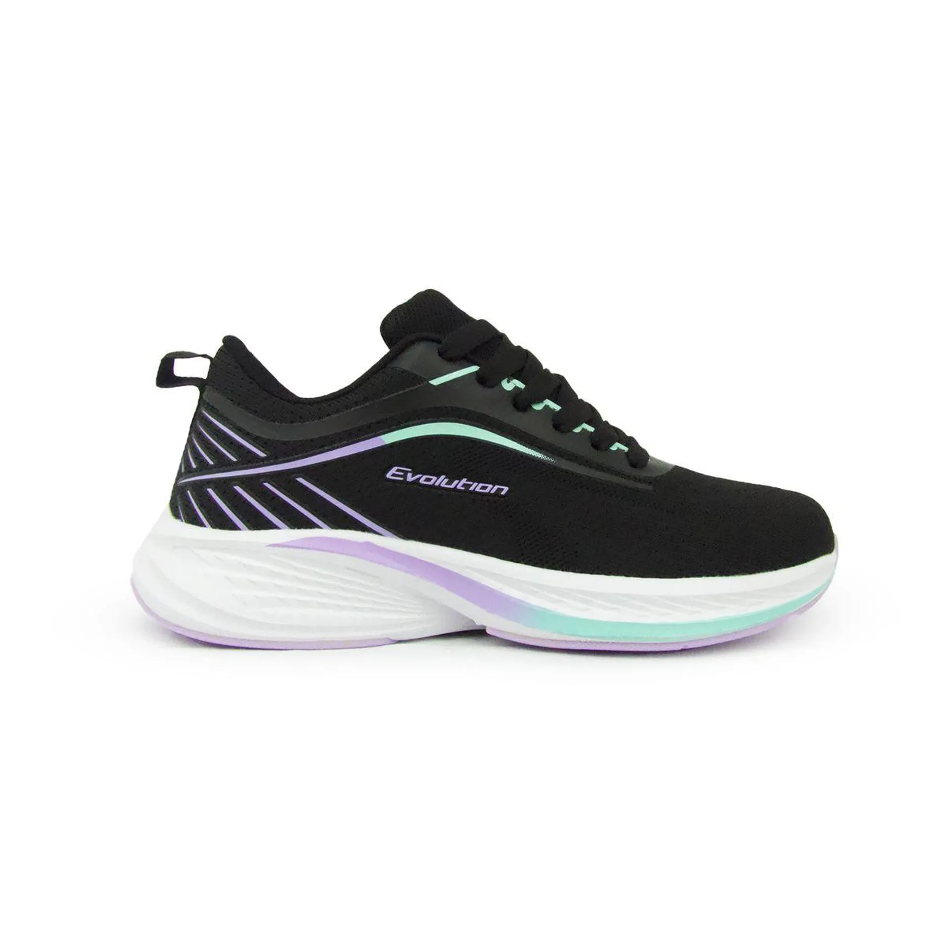 TENIS DEPORTIVO NEGRO CROYDON MUJER