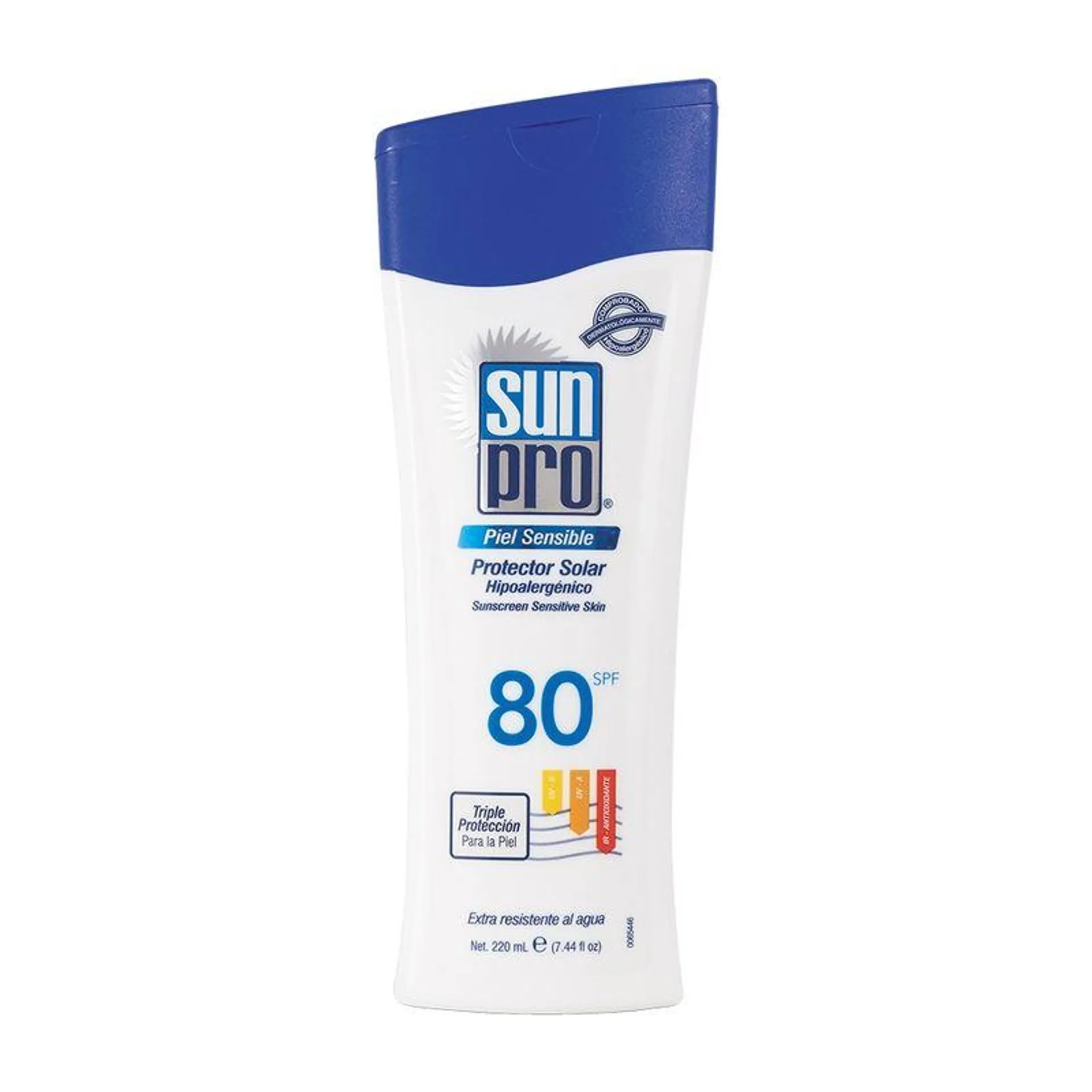 Protector Solar Sunpro Piel Sensible Spf80 X 220Ml