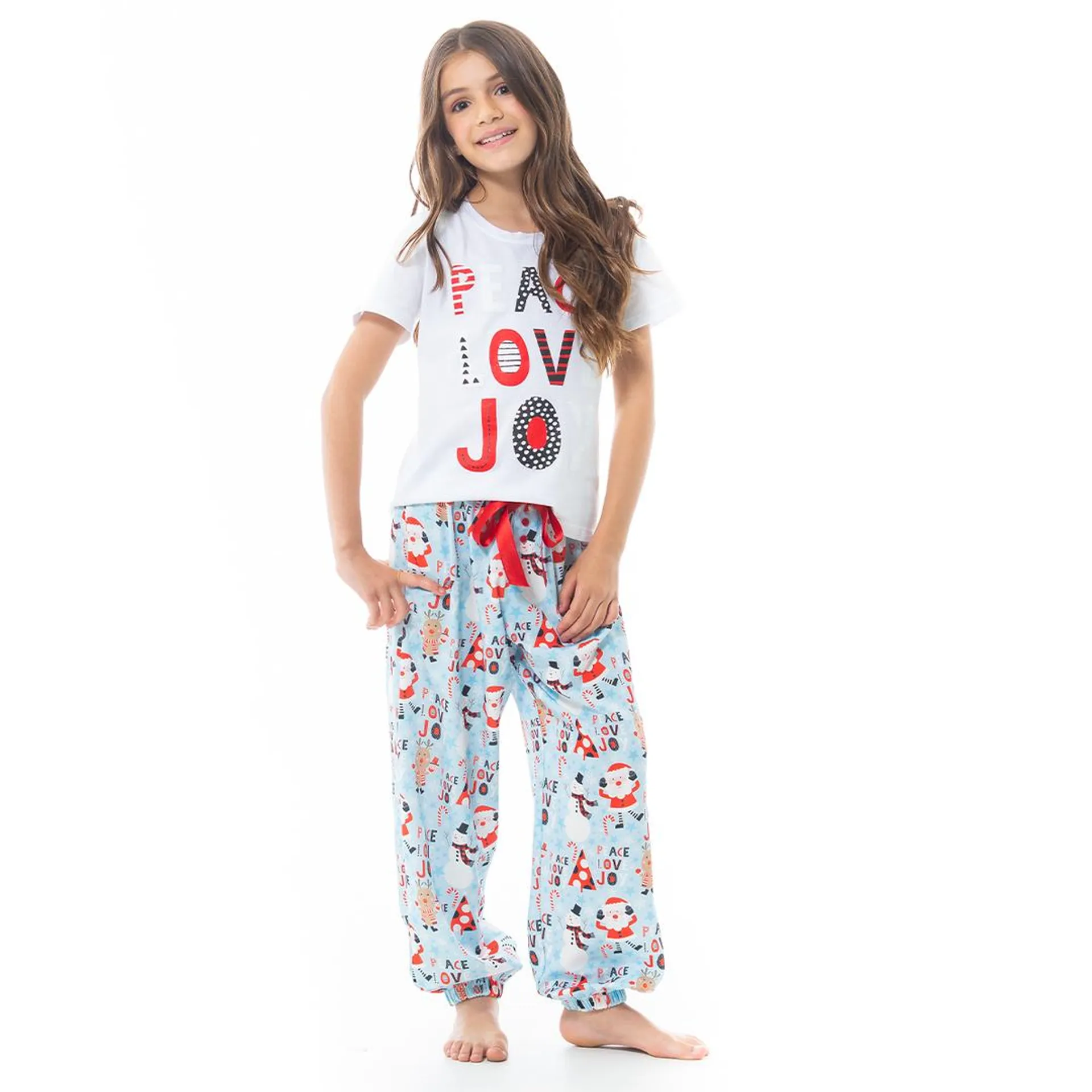 CHRISTMAS PAJAMA PANT SET FOR GIRLS