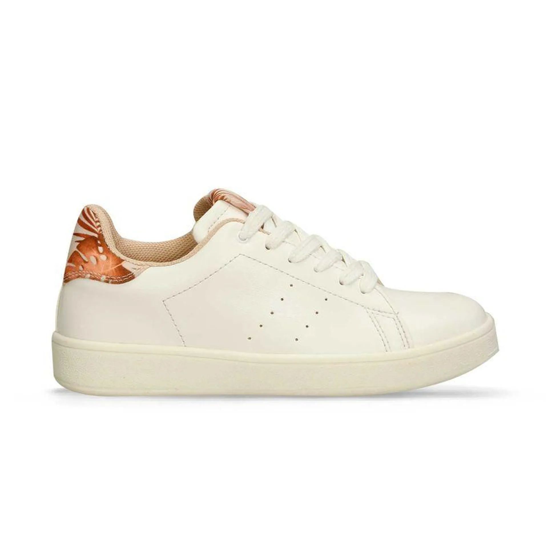 Tenis Casuales Blanco Bata Hortensias Mujer