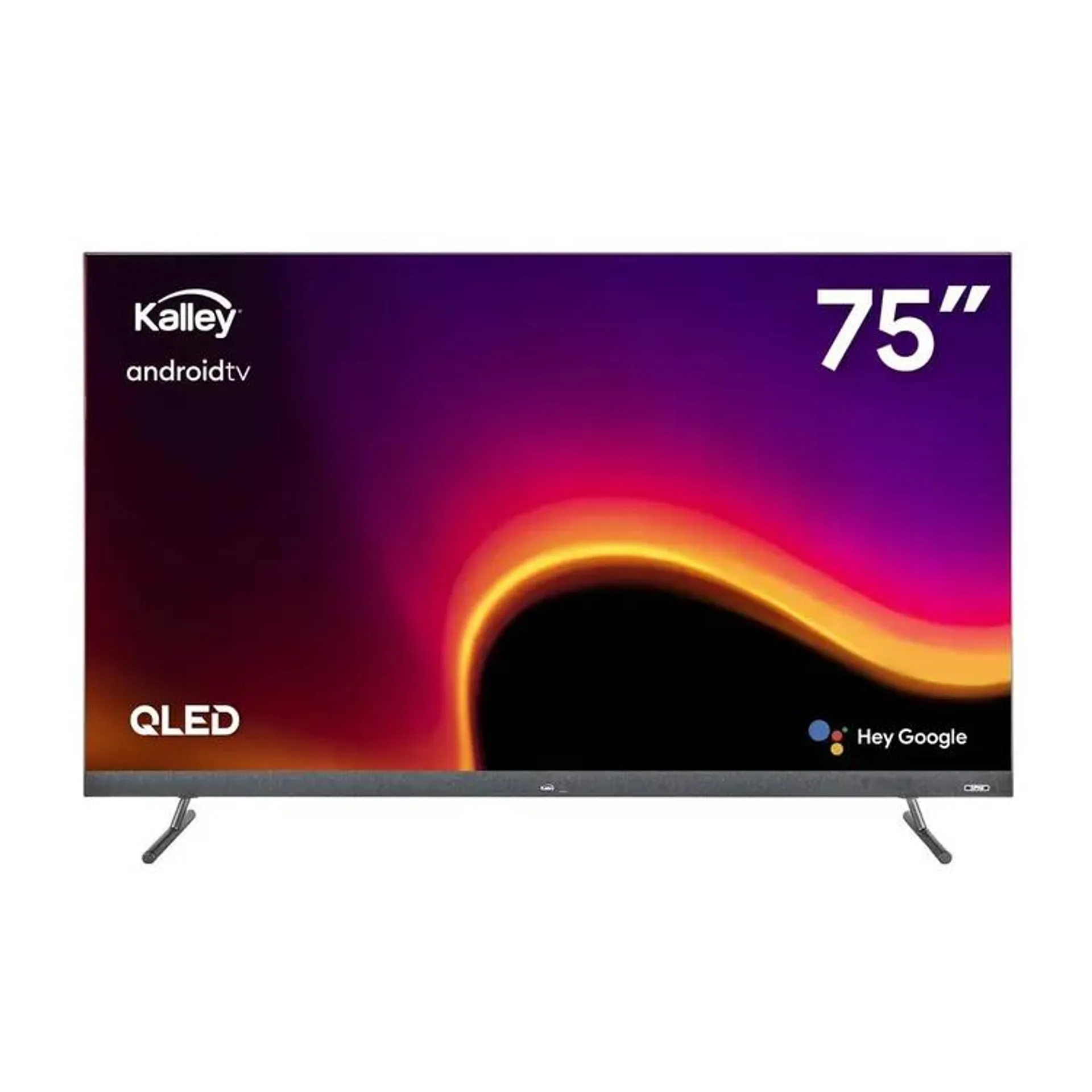 TV KALLEY 75" Pulgadas 190 cm ATV75UHDSQV 4K-UHD QLED Smart TV Android