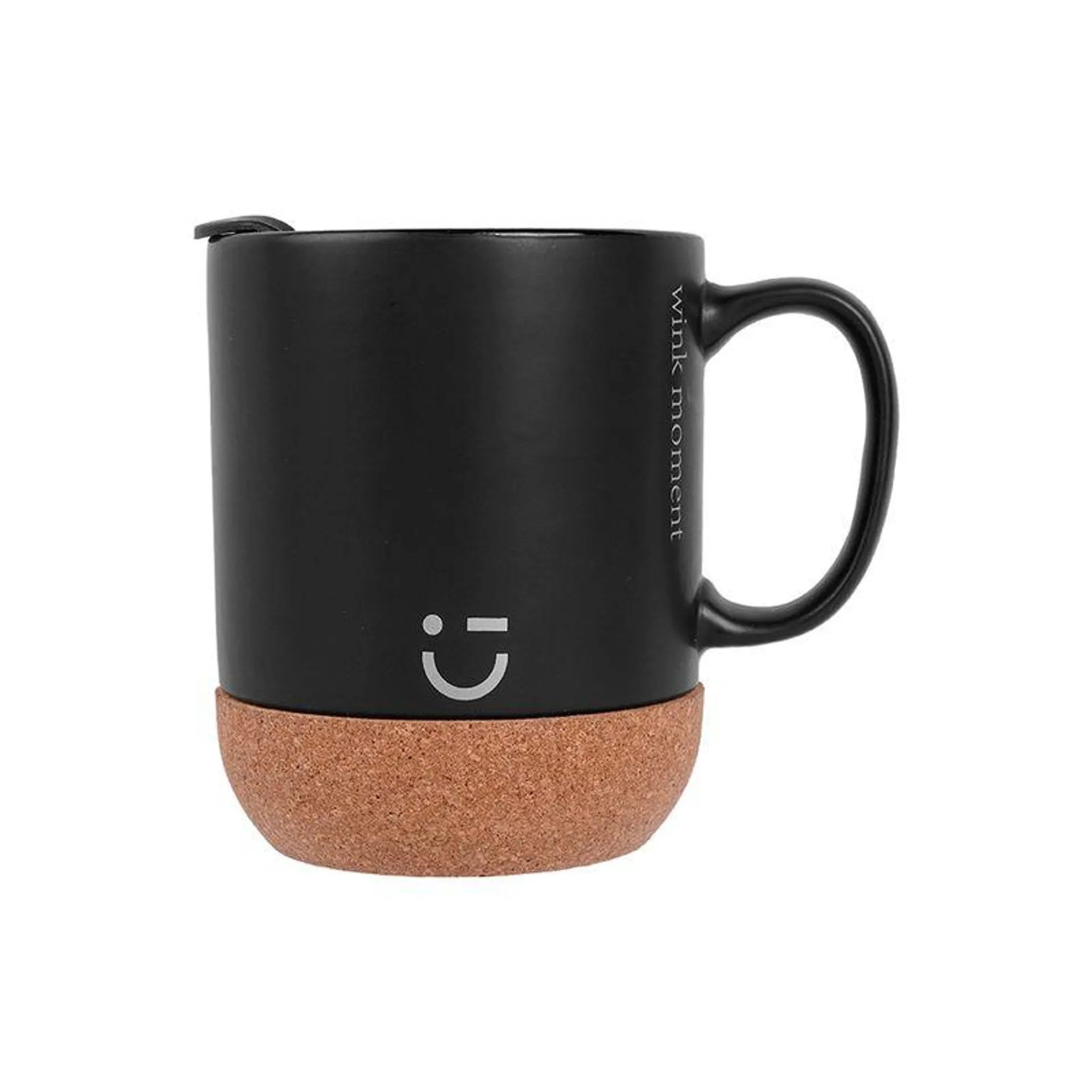 Taza de Ceramica de Moda con Tapa Negro