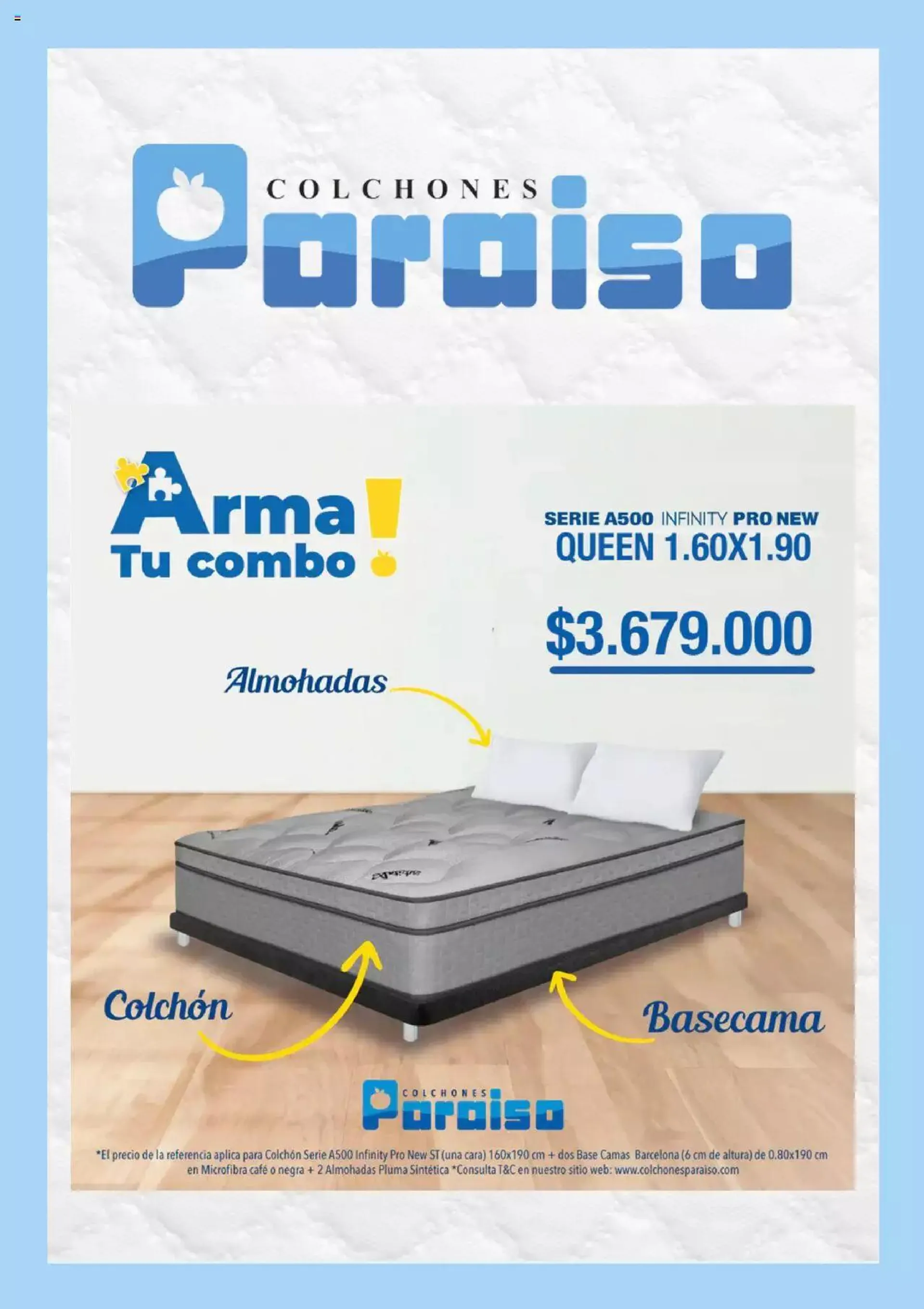 Catalogo de Colchones Paraiso - Promociones 2 de marzo al 31 de diciembre 2024 - Pag 9