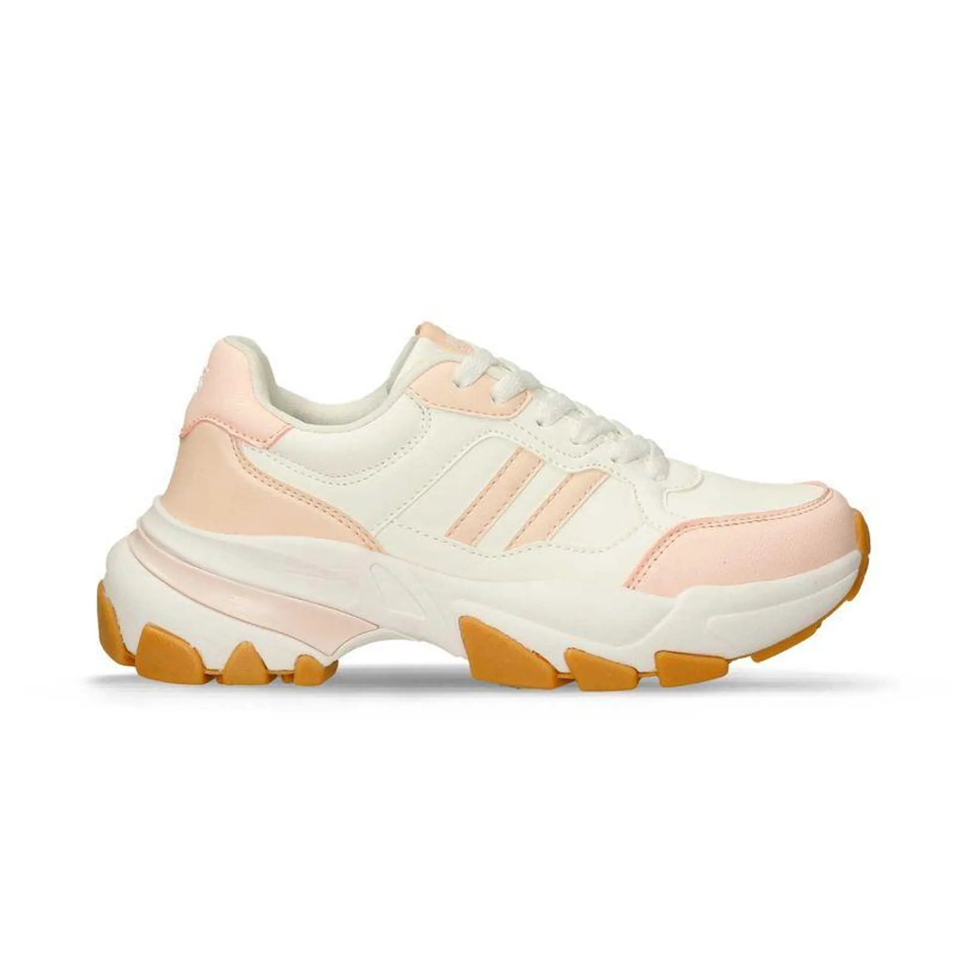 Tenis Casuales Blanco-Rosa North Star Hania Move Mujer