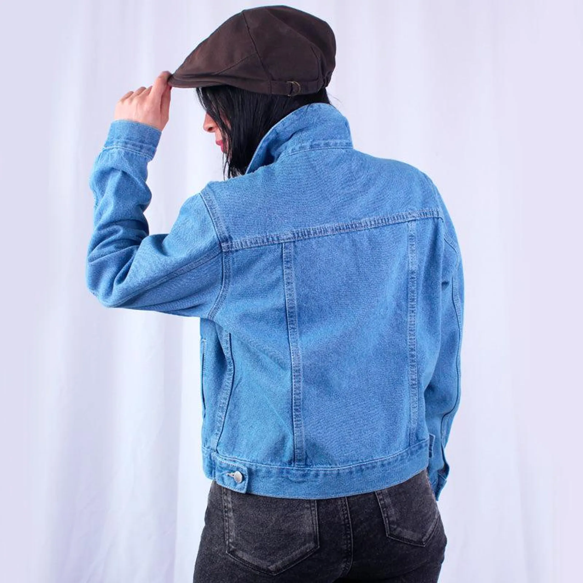 Chaqueta En Denim Clásica Para Mujer Lec Lee