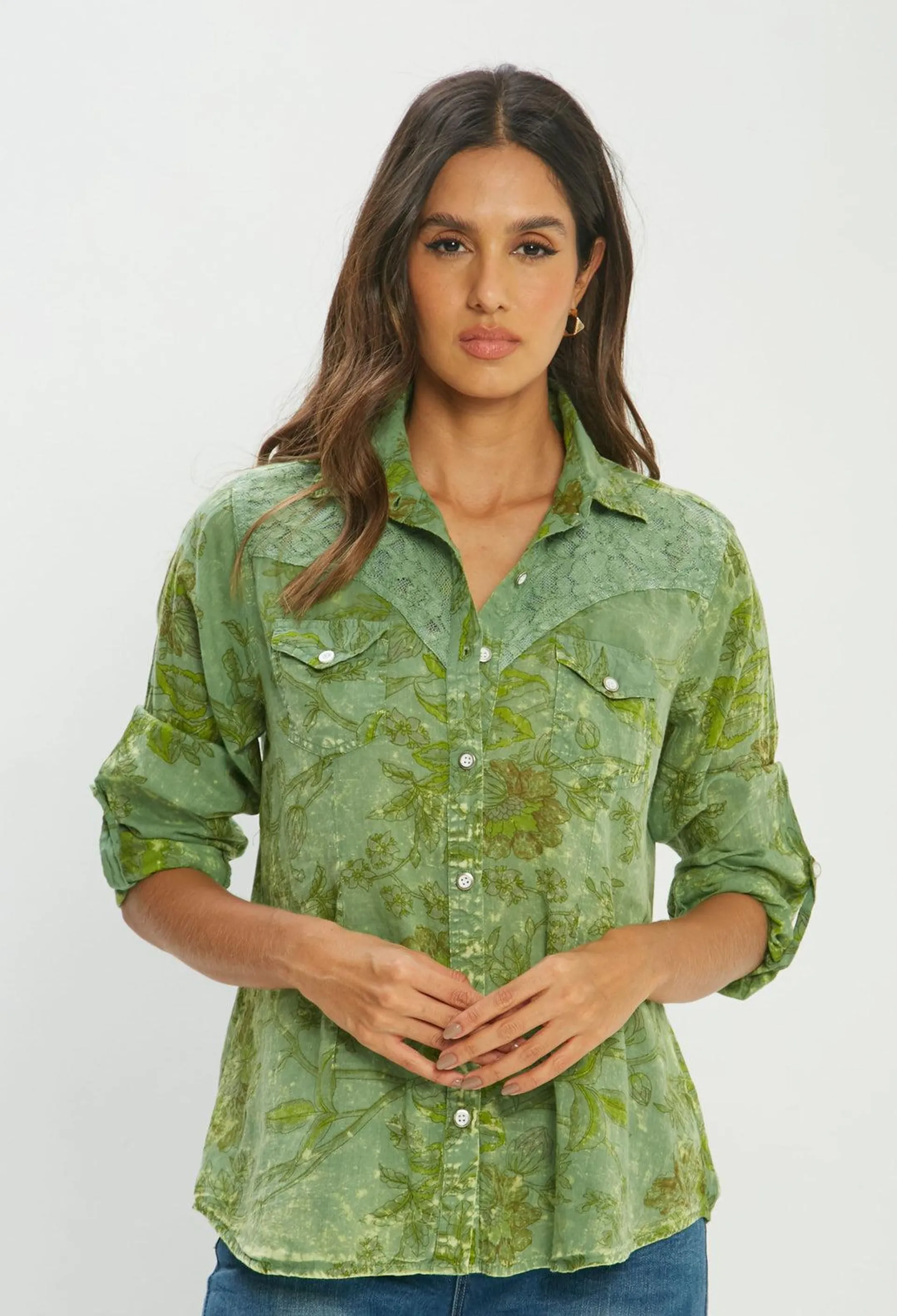 Camisa India Encaje Mujer - SALE