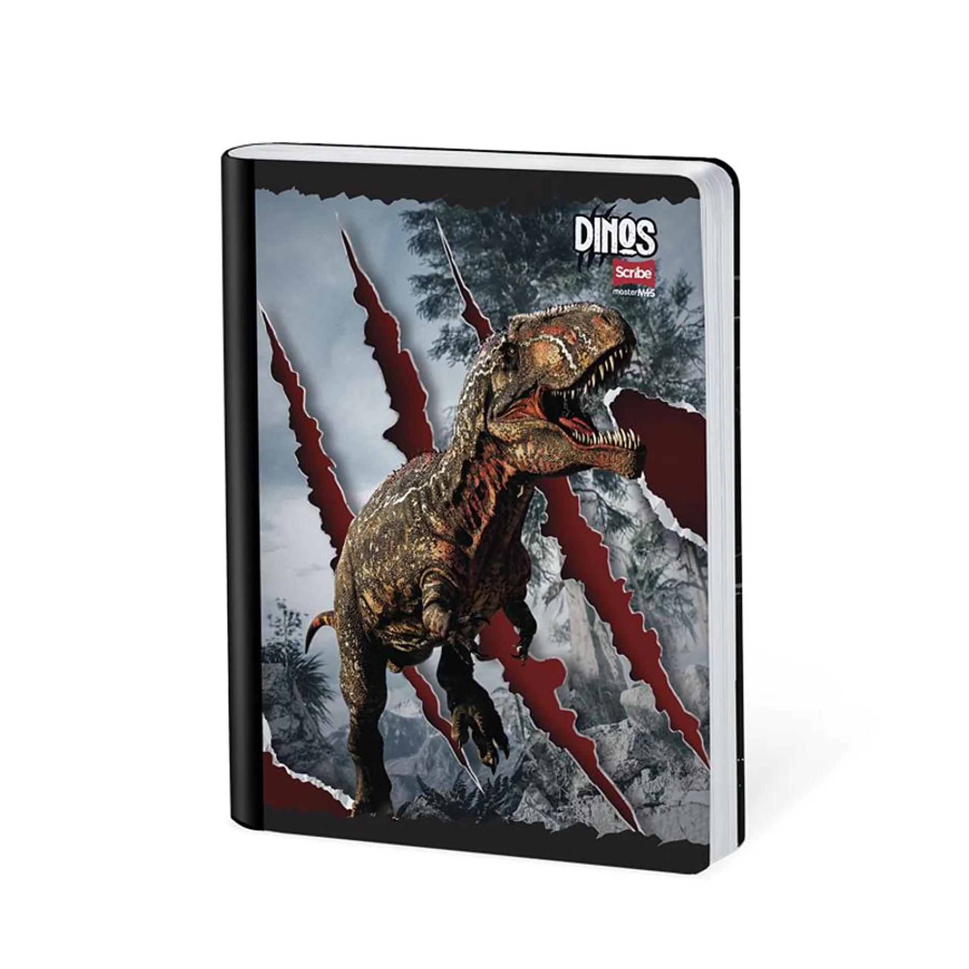 Cuaderno Cosido Dinos 100 Hojas Cuadros