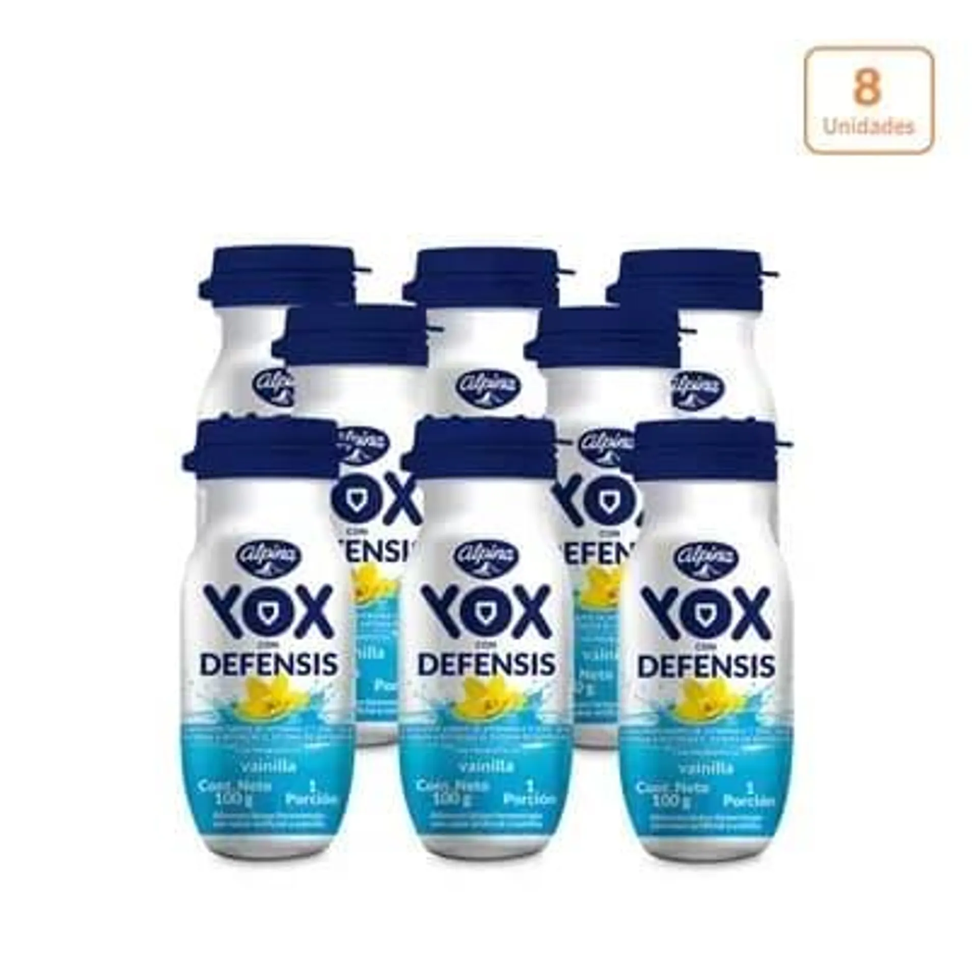 Yox Vainilla x 8 unds x 100g c/u