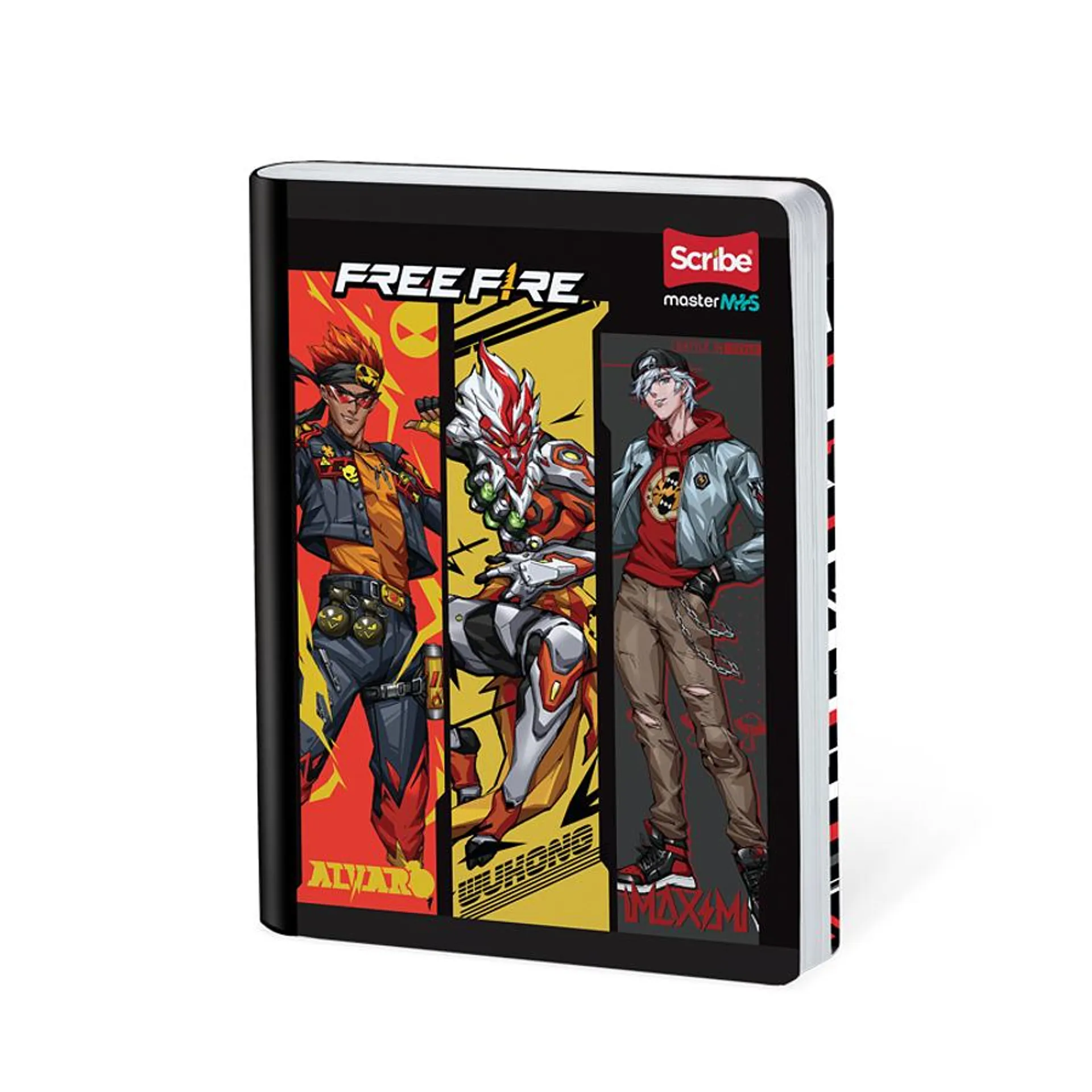 Cuaderno Cosido Free Fire 50 Hojas Cuadros