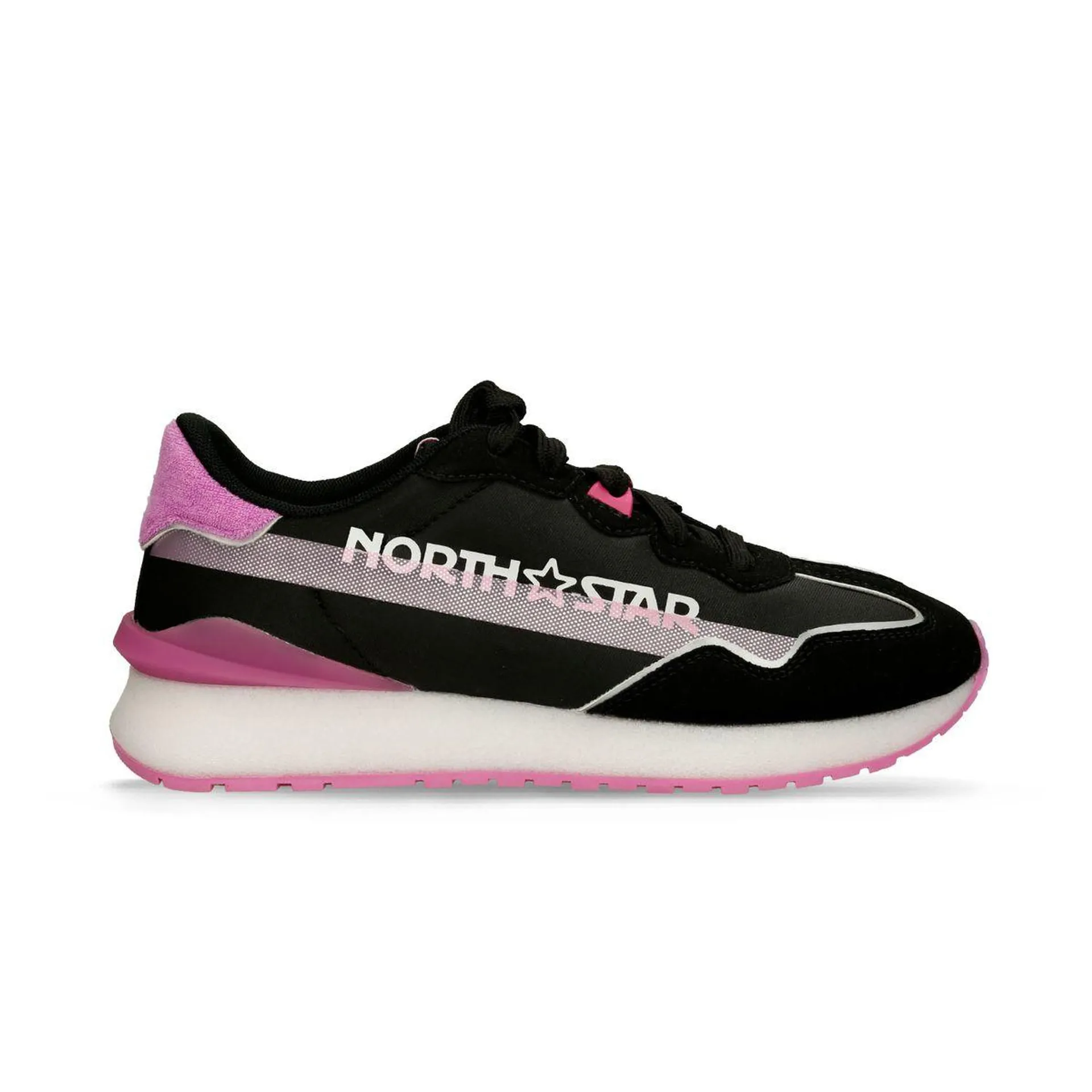 Tenis Casuales Negro North Star Ilaria Retro Nova 500 Mujer