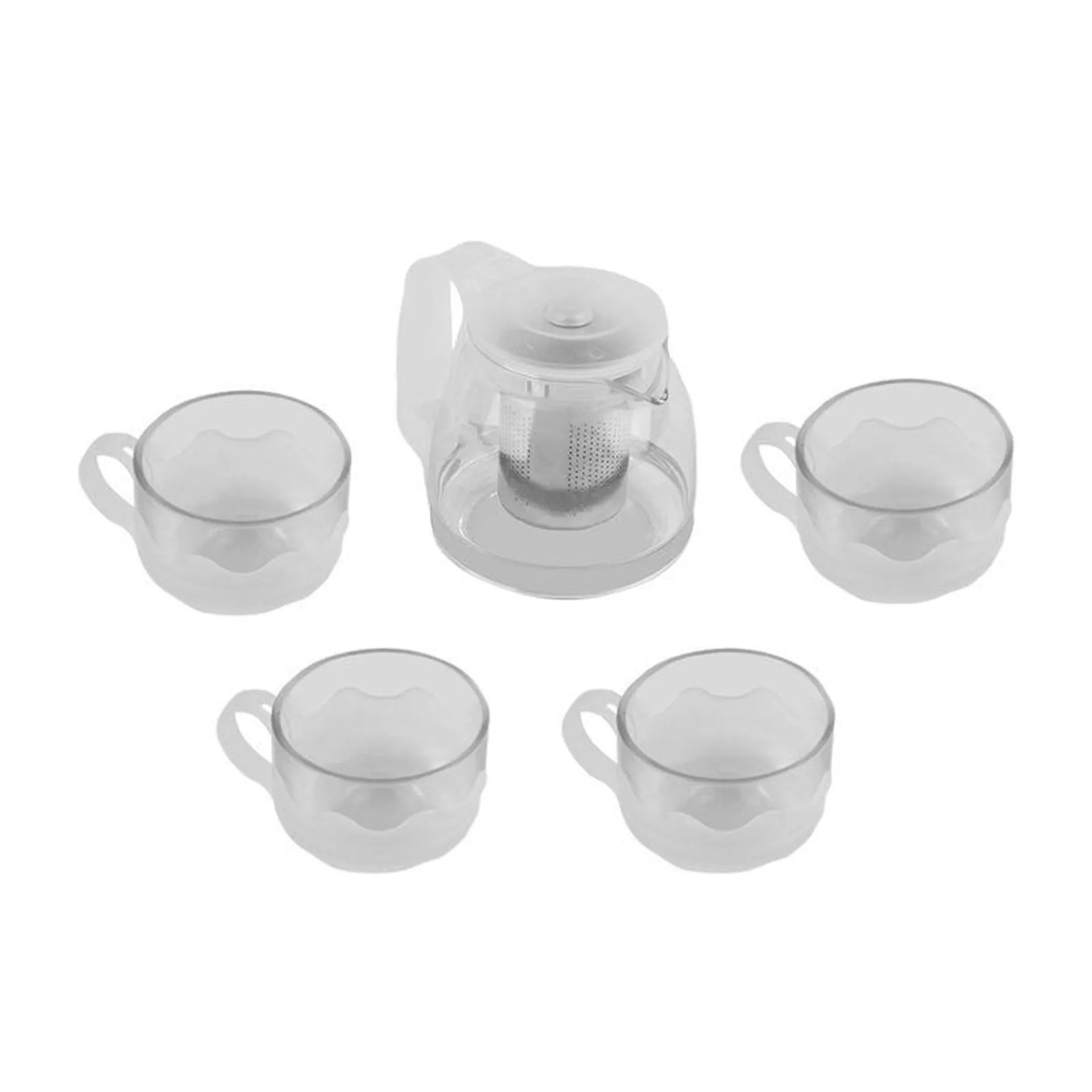 Set de Té 5 piezas, Mediano, Blanco