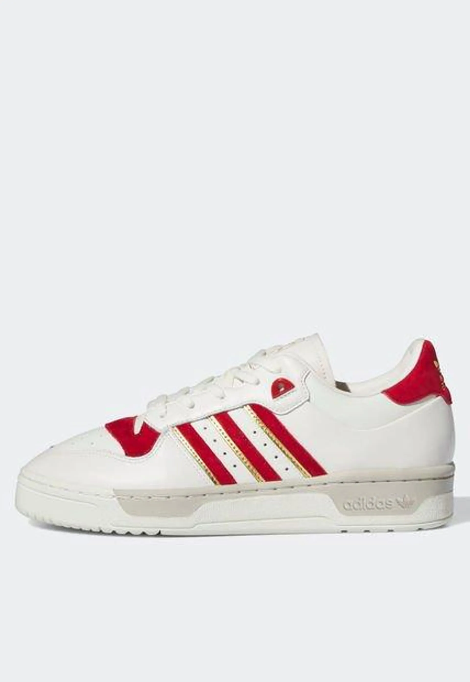 Tenis Lifestyle Marfil-Rojo-Dorado adidas Originals Rivalry Low 86